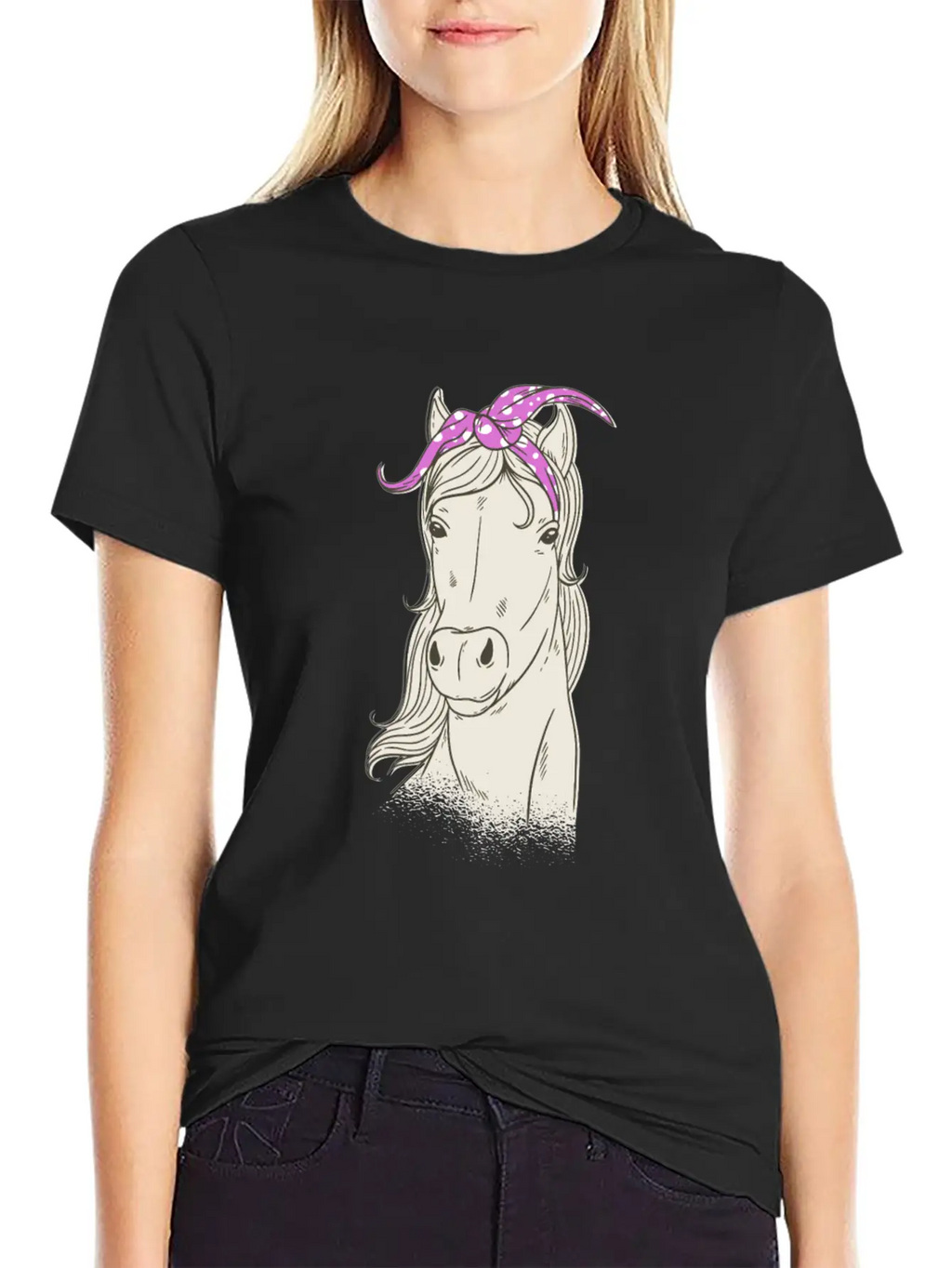 Horse Bandana Horse Riding Love Horses Stylish Everyday T-Shirt – Unisex Basic Cotton Tee