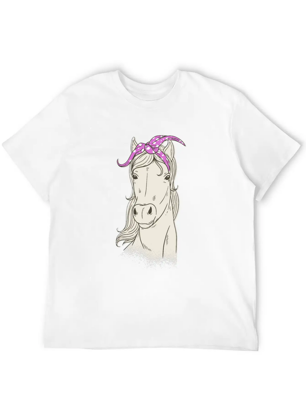 Horse Bandana Horse Riding Love Horses Stylish Everyday T-Shirt – Unisex Basic Cotton Tee