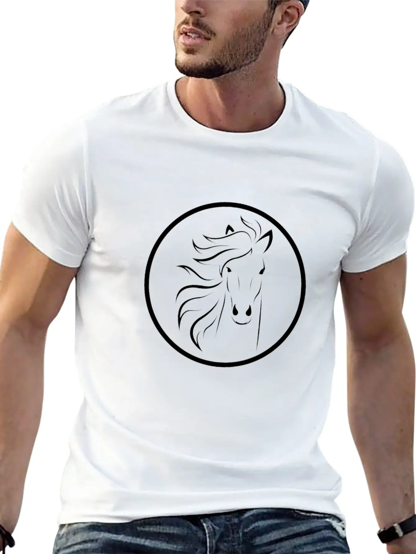 Horse Breathable Graphic T-Shirt – Perfect For Casual Days