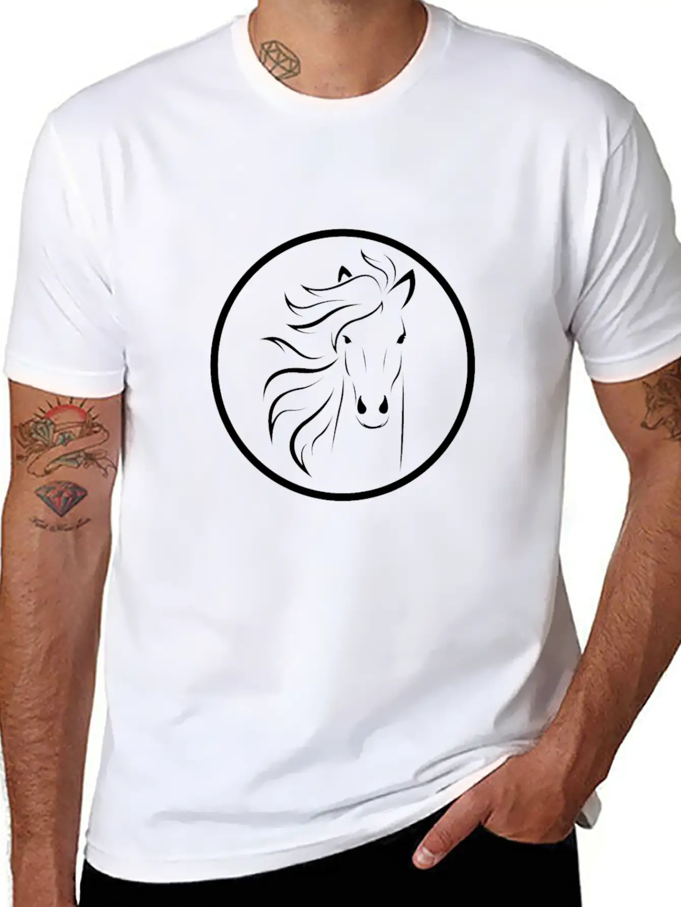 Horse Breathable Graphic T-Shirt – Perfect For Casual Days