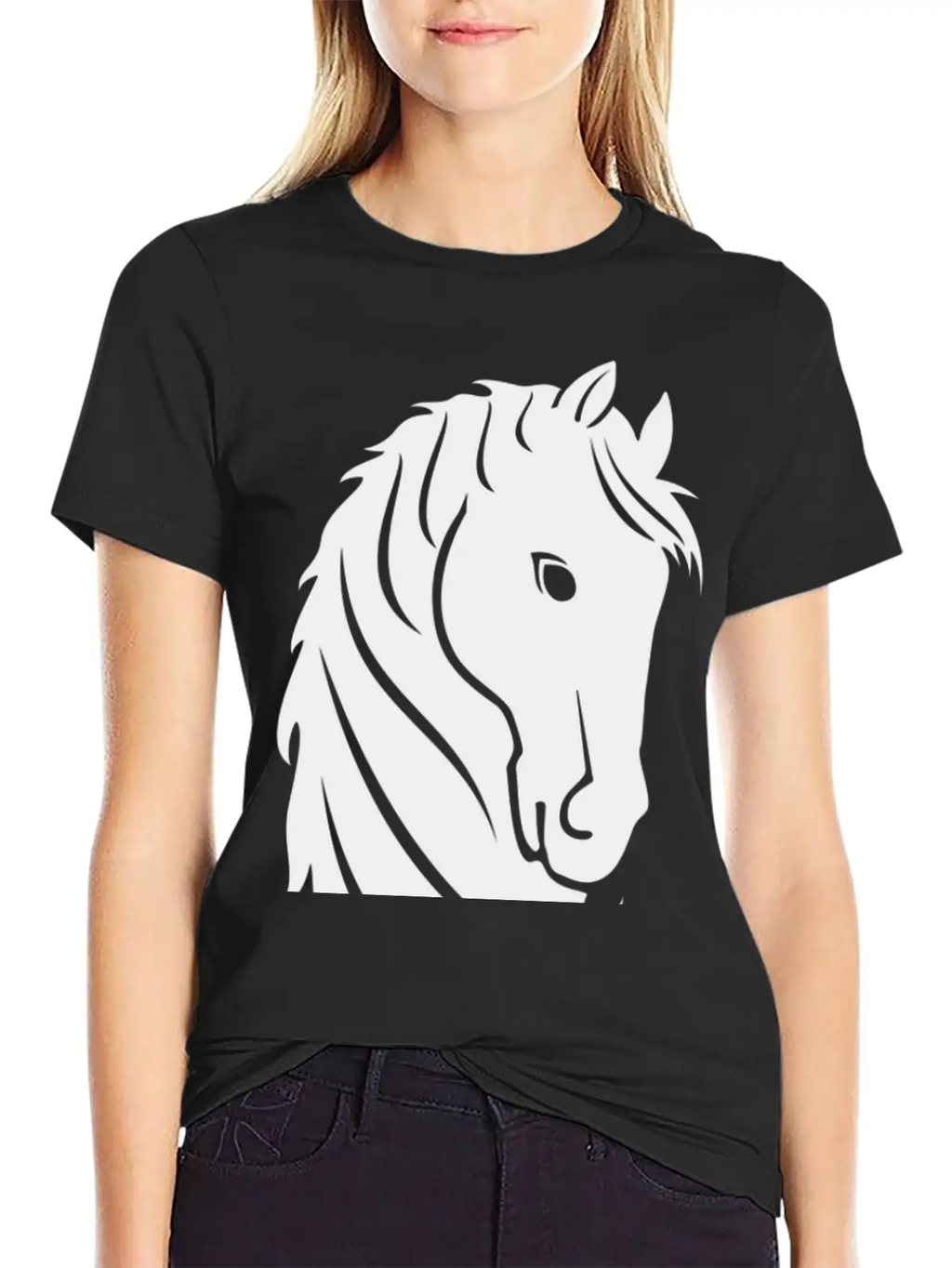 Horse Breathable Soft Cotton T-Shirt – Timeless Casual Look