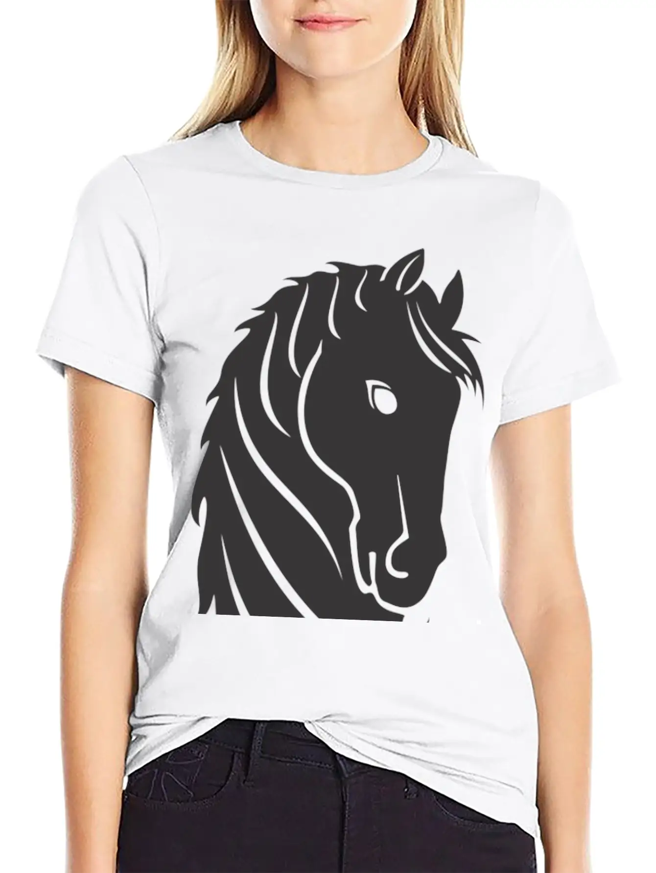 Horse Breathable Soft Cotton T-Shirt – Timeless Casual Look