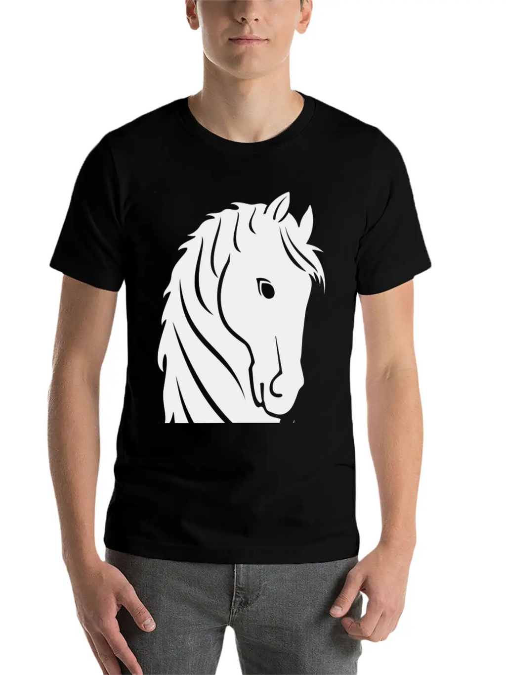 Horse Breathable Soft Cotton T-Shirt – Timeless Casual Look