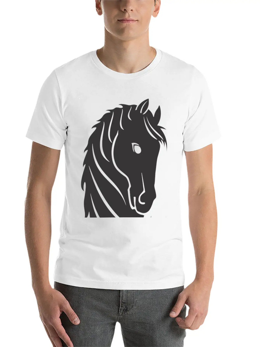 Horse Breathable Soft Cotton T-Shirt – Timeless Casual Look