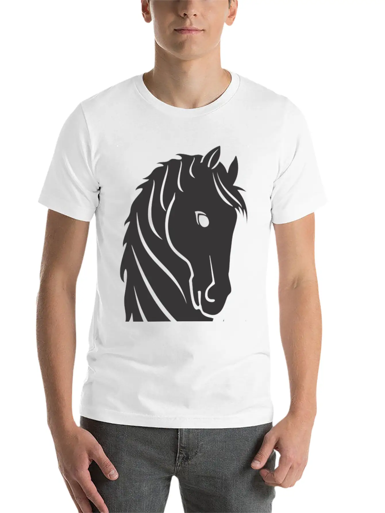 Horse Breathable Soft Cotton T-Shirt – Timeless Casual Look