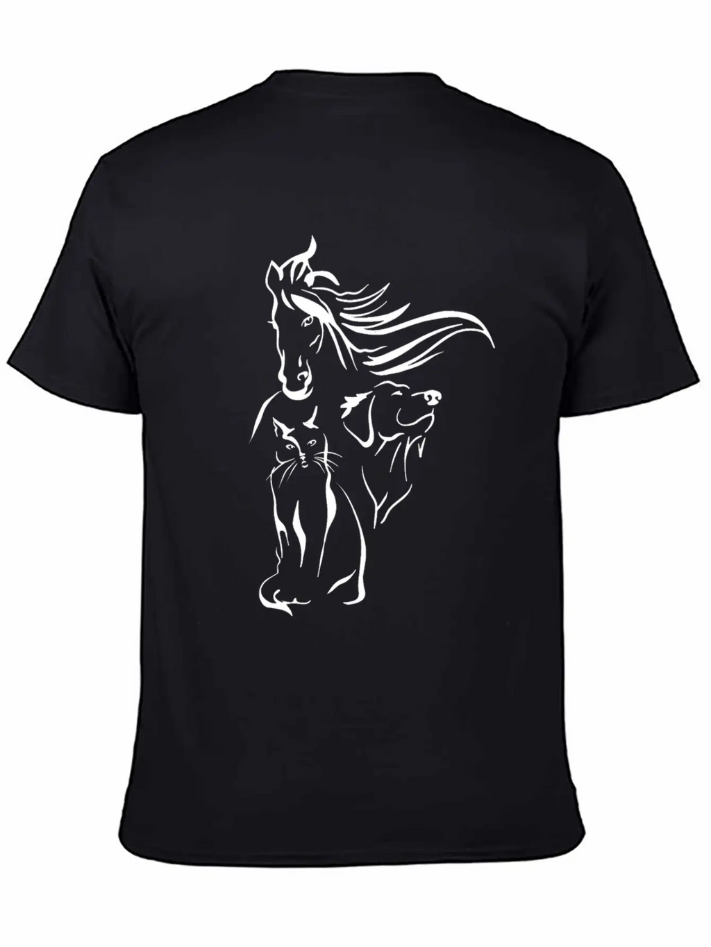 Horse Cat Girl Dog And Pets Have Rights Gift Classic Cotton Tee – Unisex Comfort For Any Season