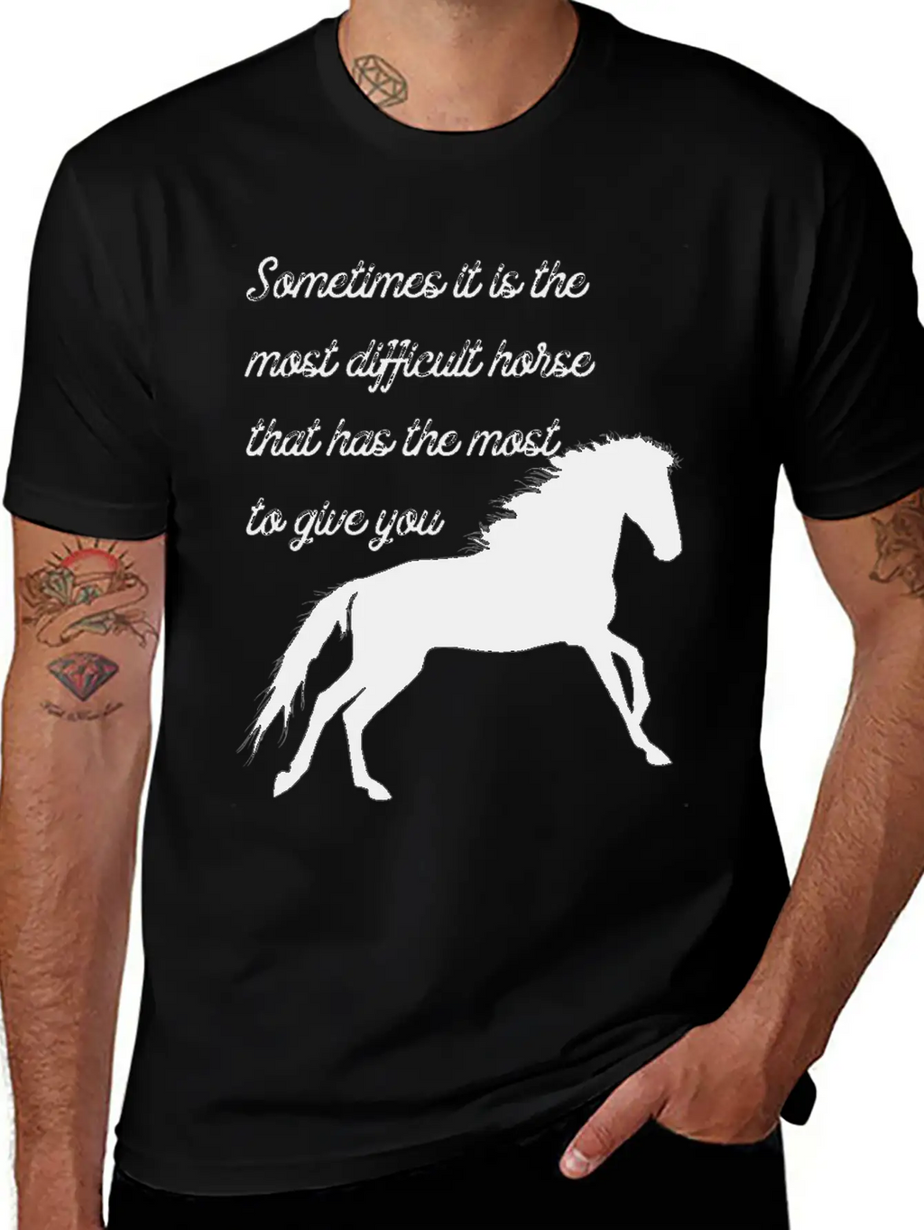 Horse Classic Cotton Tee – Unisex Comfort For Any Season