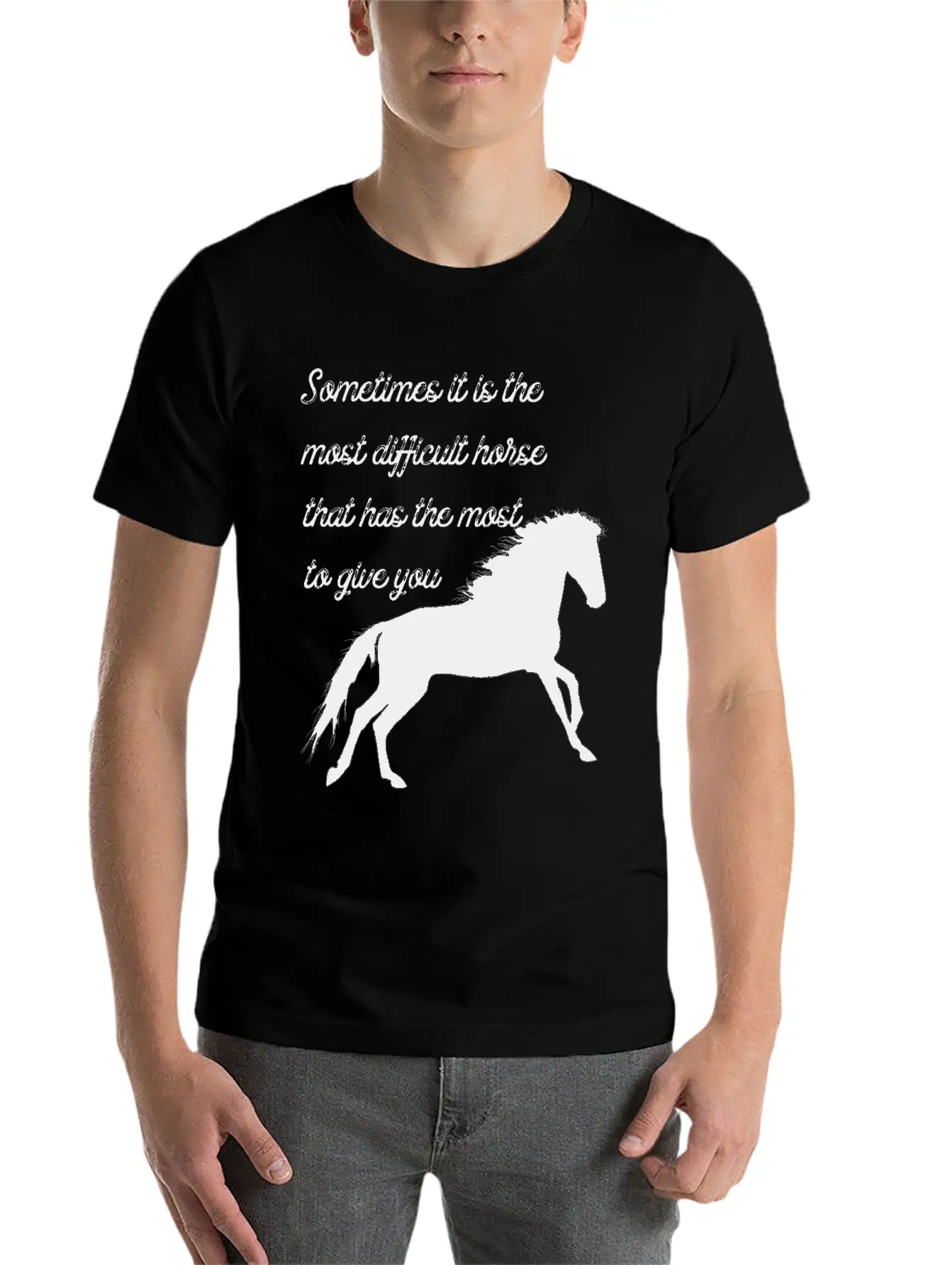 Horse Classic Cotton Tee – Unisex Comfort For Any Season