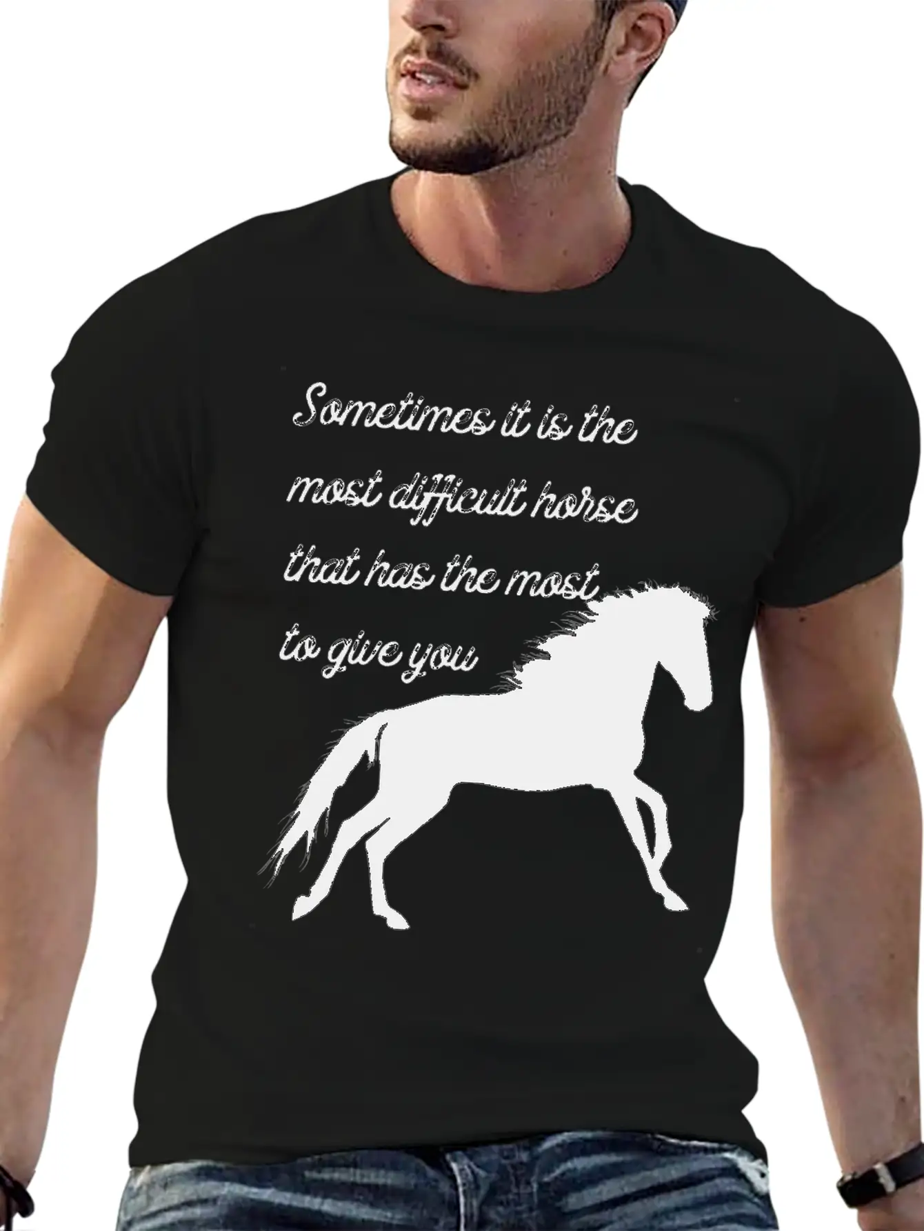 Horse Classic Cotton Tee – Unisex Comfort For Any Season