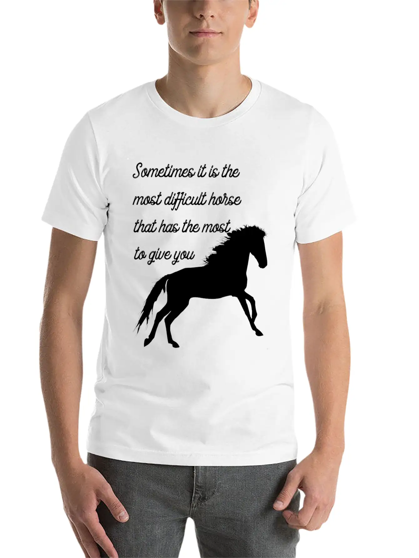 Horse Classic Cotton Tee – Unisex Comfort For Any Season