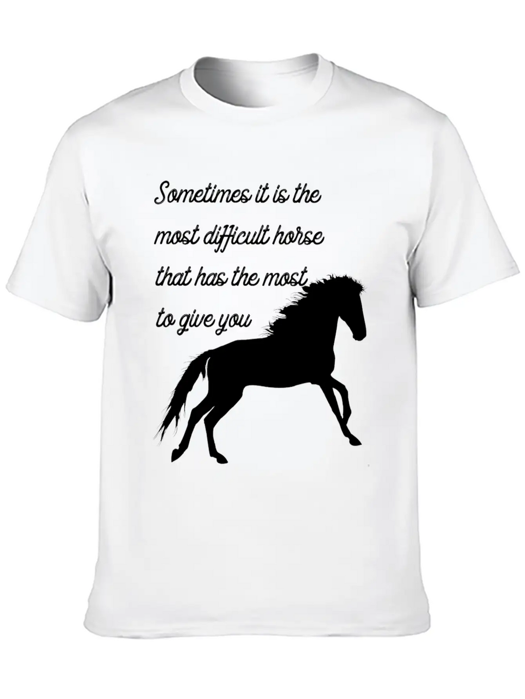 Horse Classic Cotton Tee – Unisex Comfort For Any Season