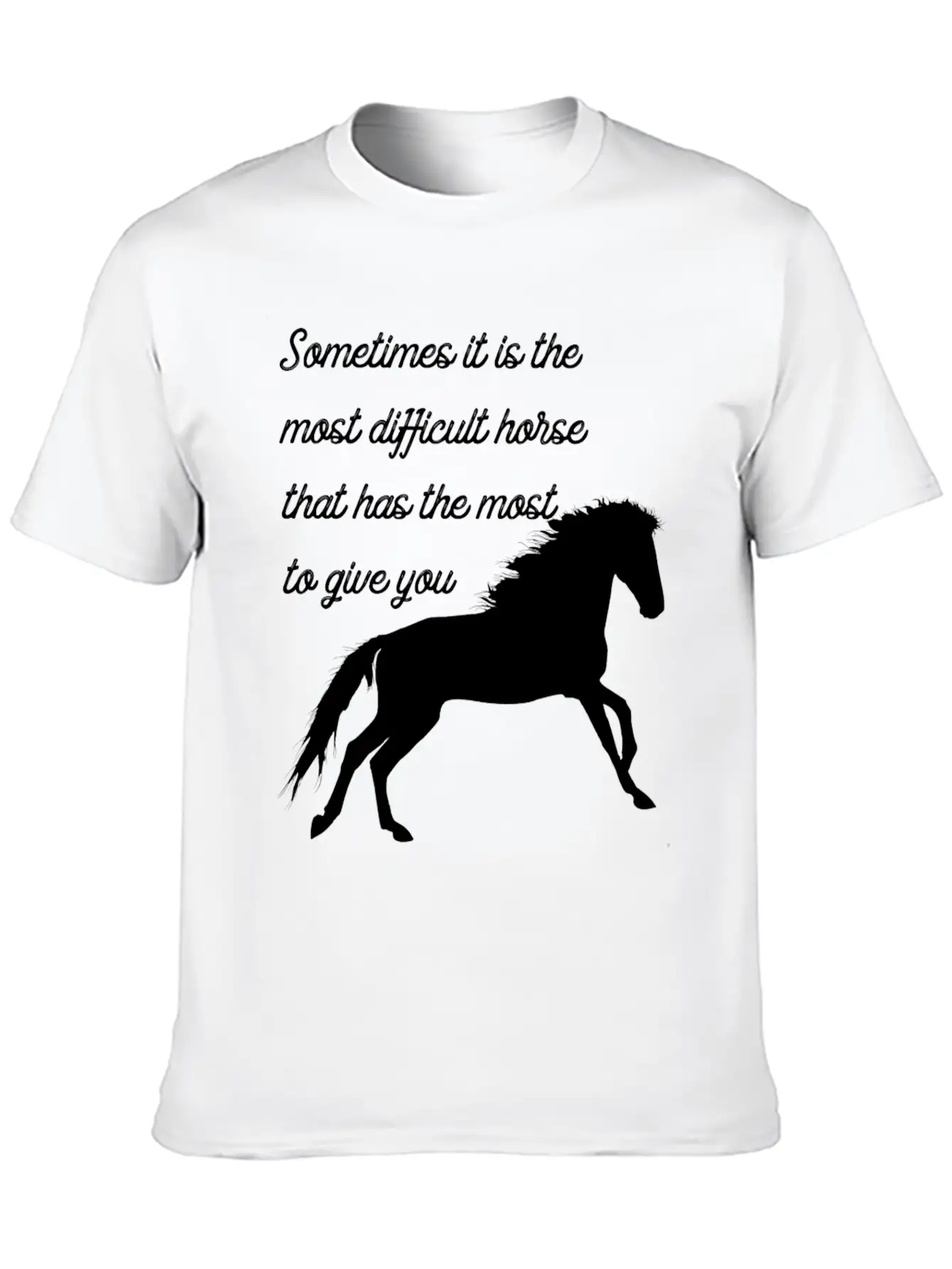 Horse Classic Cotton Tee – Unisex Comfort For Any Season