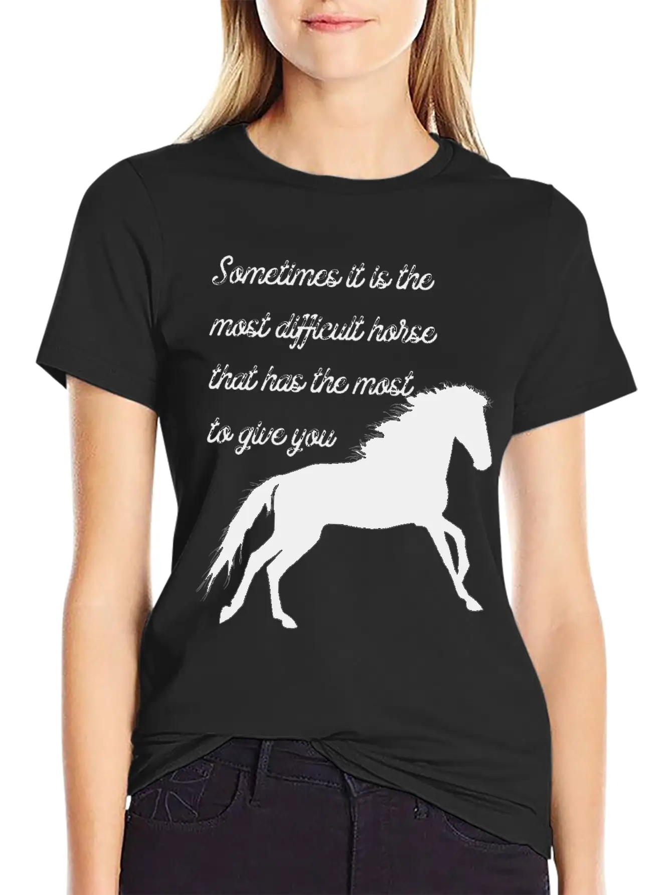 Horse Classic Cotton Tee – Unisex Comfort For Any Season