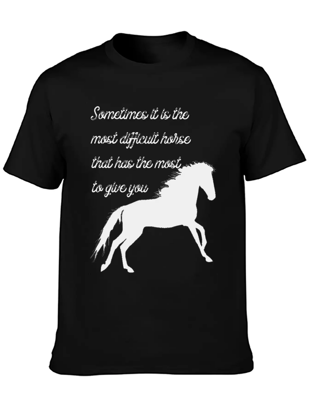 Horse Classic Cotton Tee – Unisex Comfort For Any Season