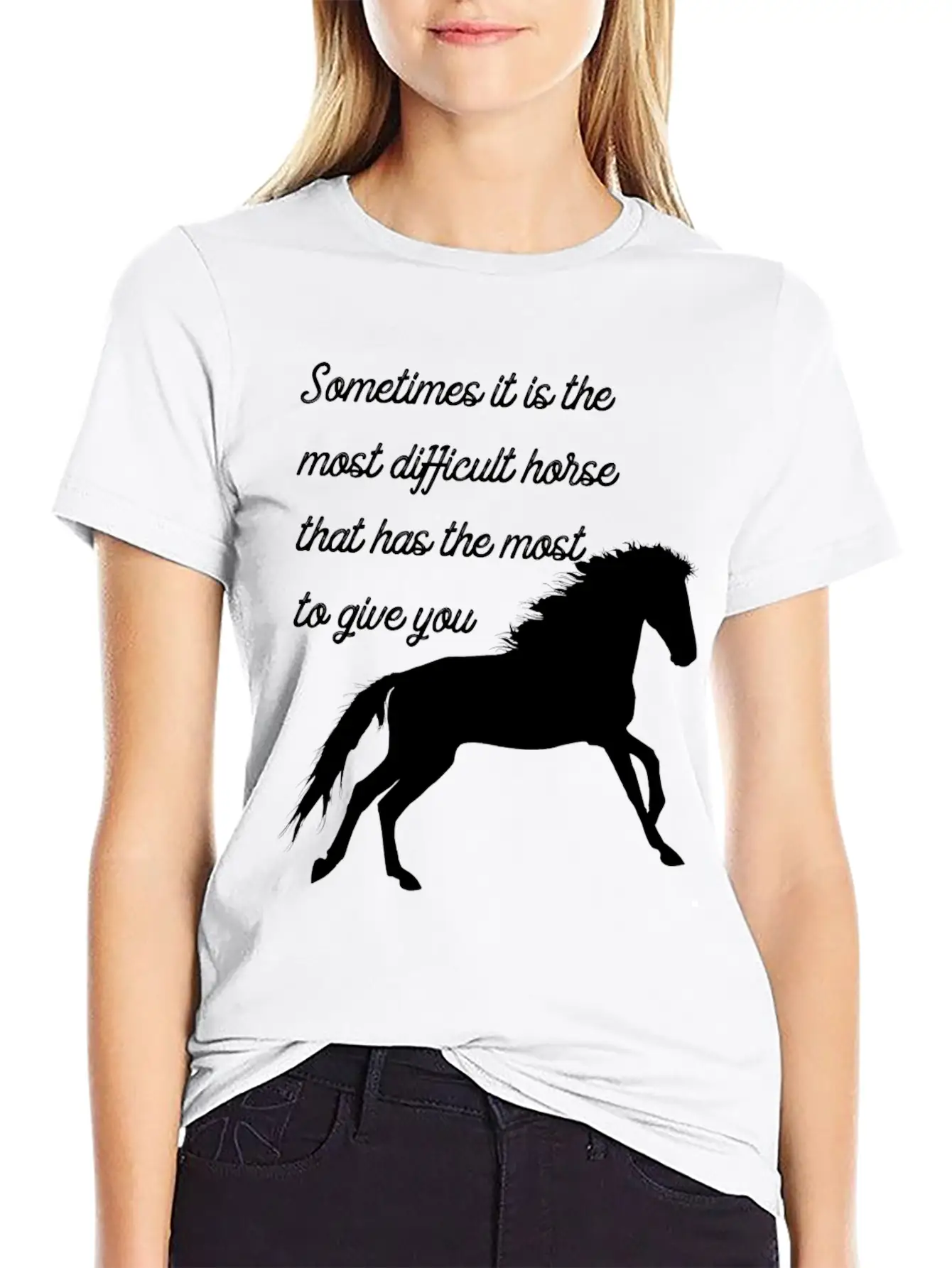 Horse Classic Cotton Tee – Unisex Comfort For Any Season
