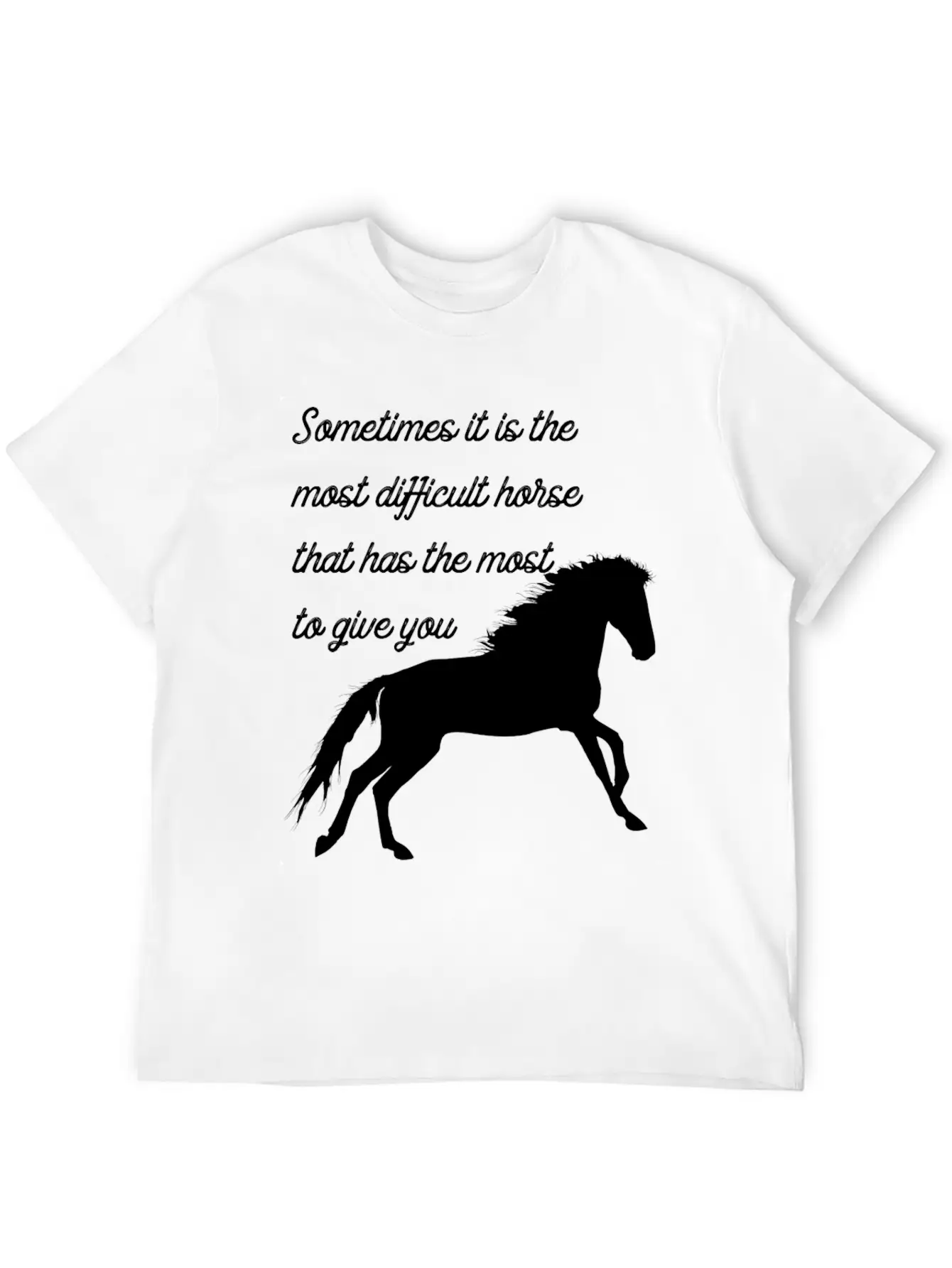 Horse Classic Cotton Tee – Unisex Comfort For Any Season