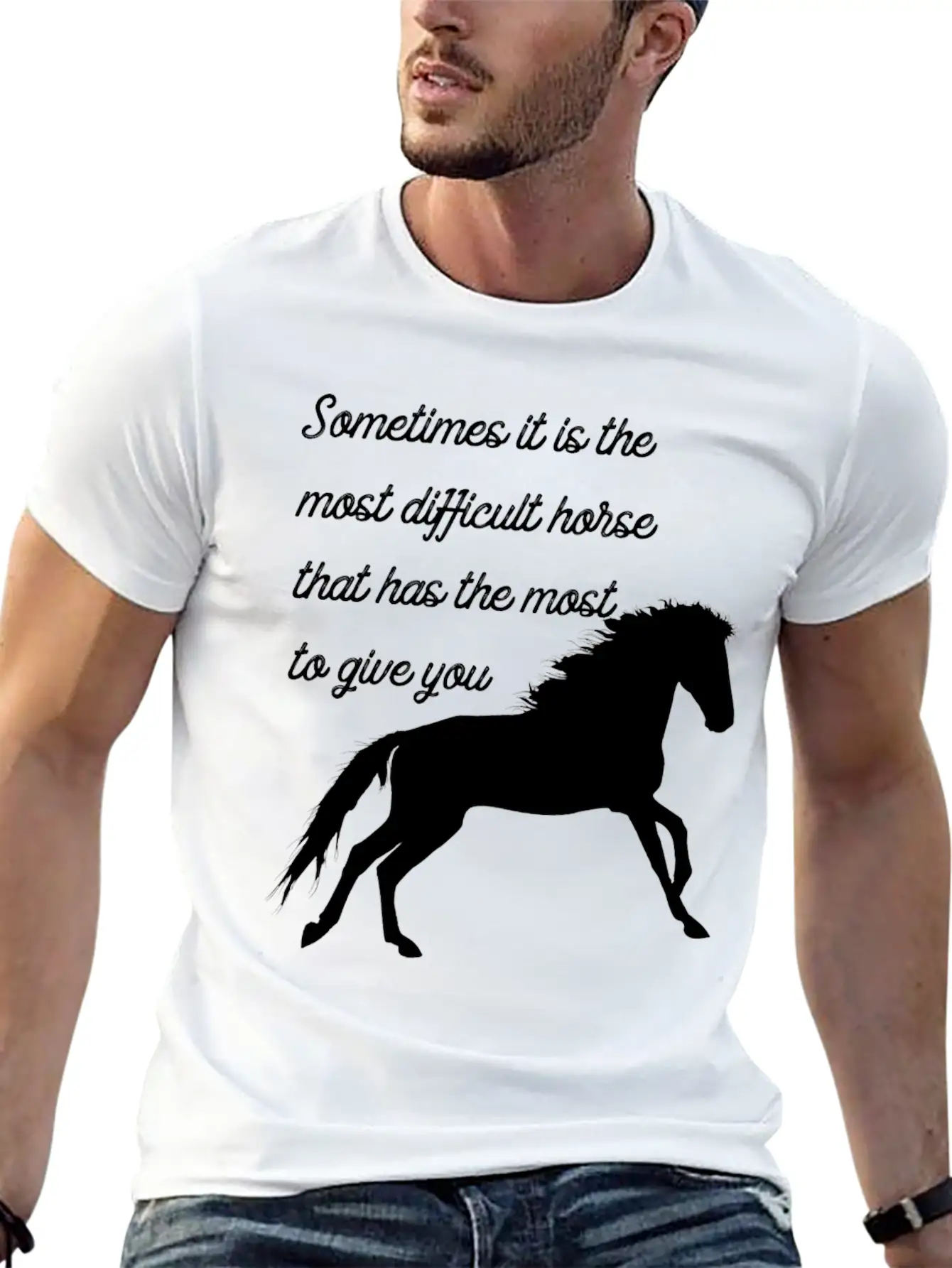 Horse Classic Cotton Tee – Unisex Comfort For Any Season