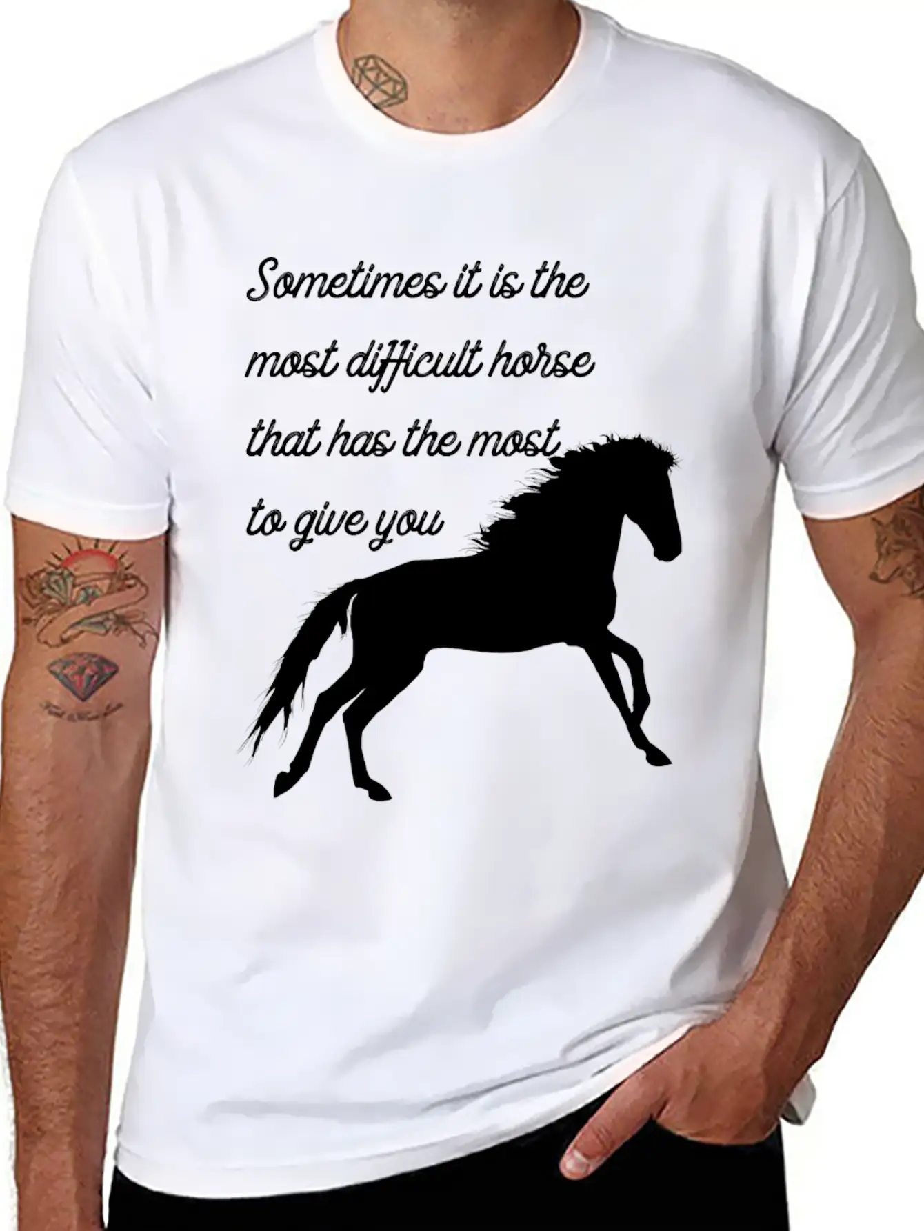 Horse Classic Cotton Tee – Unisex Comfort For Any Season