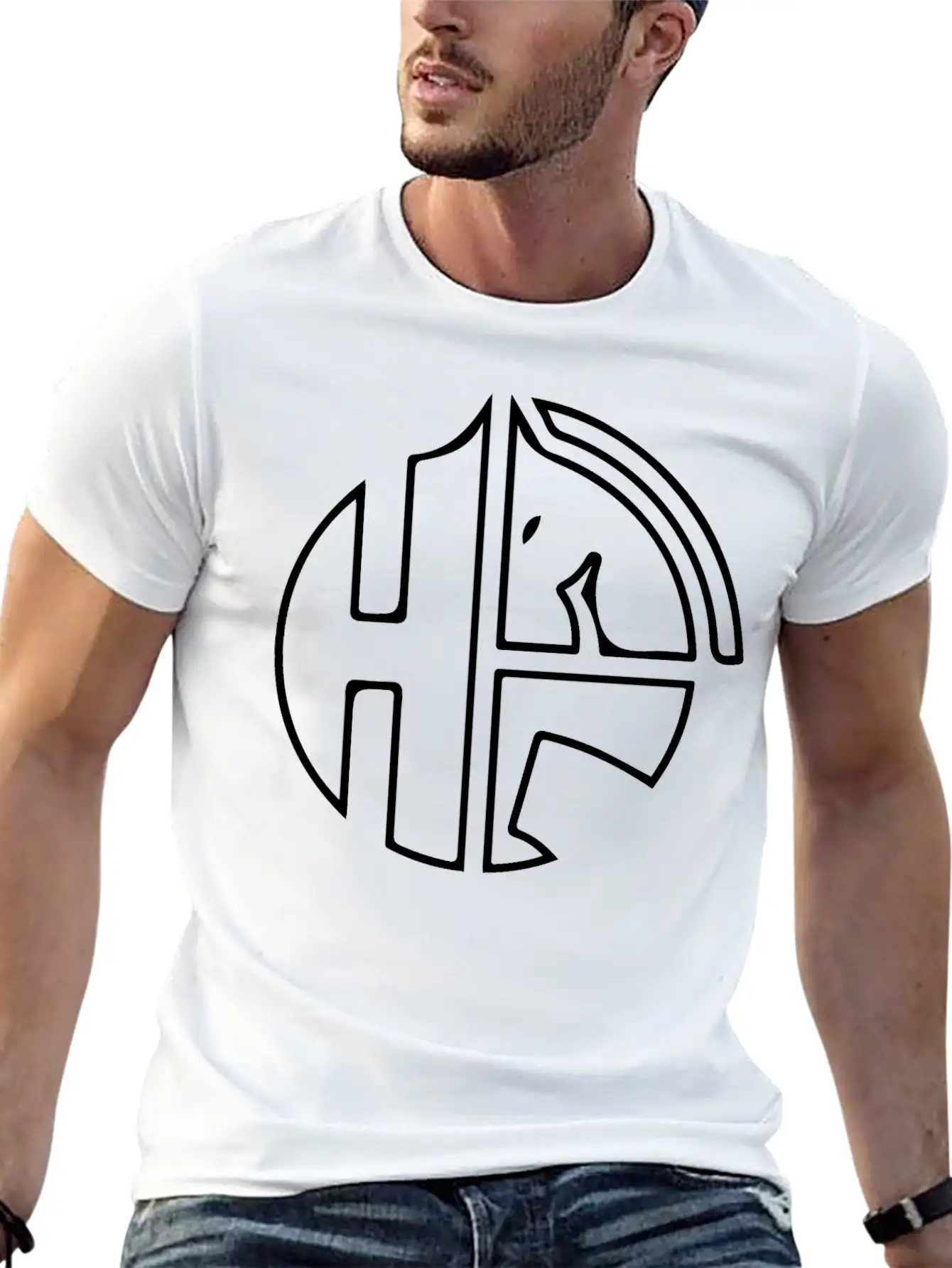 Horse Design With Letter H Classic Cotton Tee – Unisex Comfort For Any Season