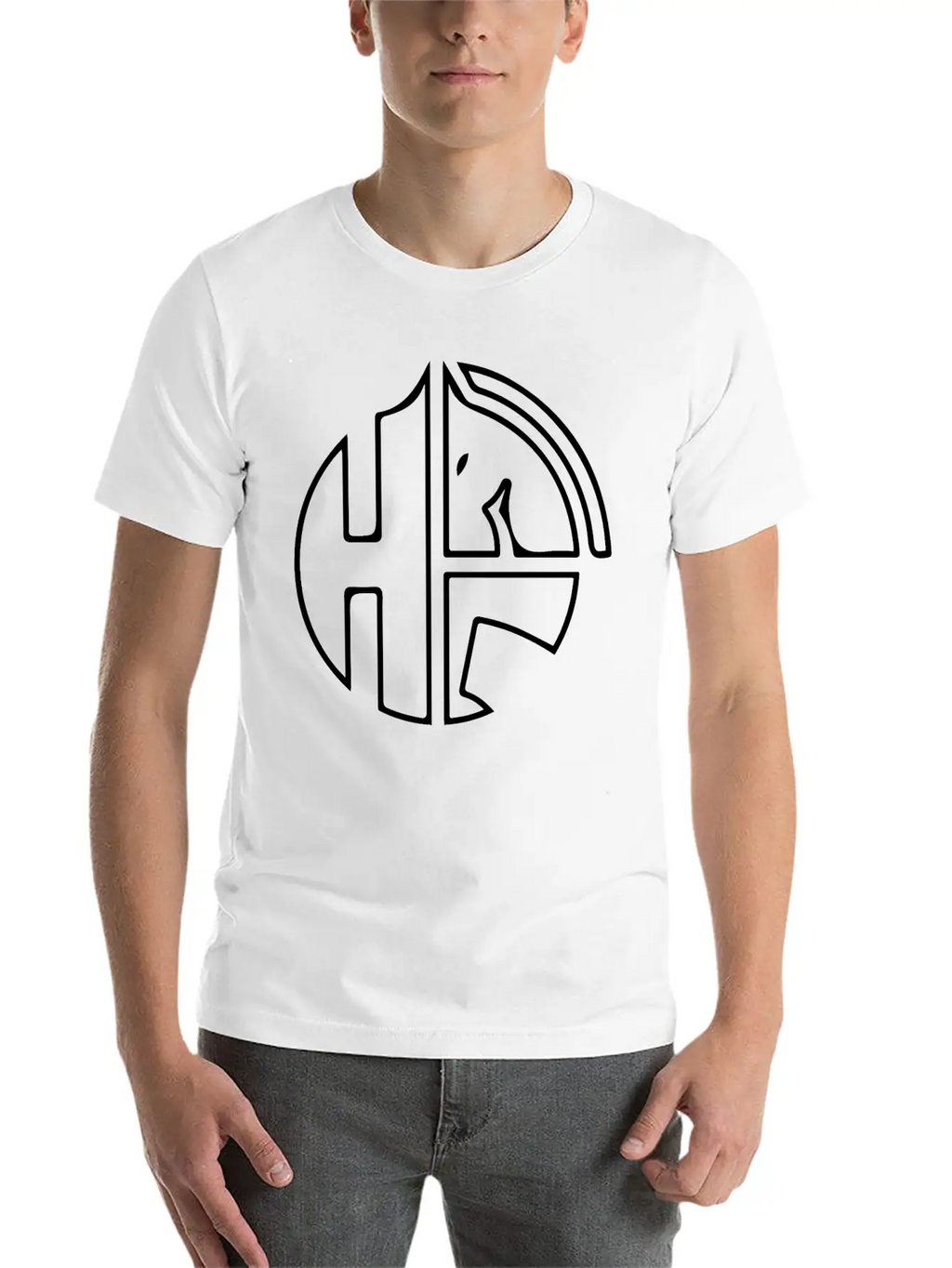 Horse Design With Letter H Classic Cotton Tee – Unisex Comfort For Any Season