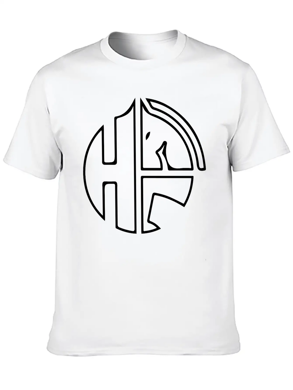 Horse Design With Letter H Classic Cotton Tee – Unisex Comfort For Any Season