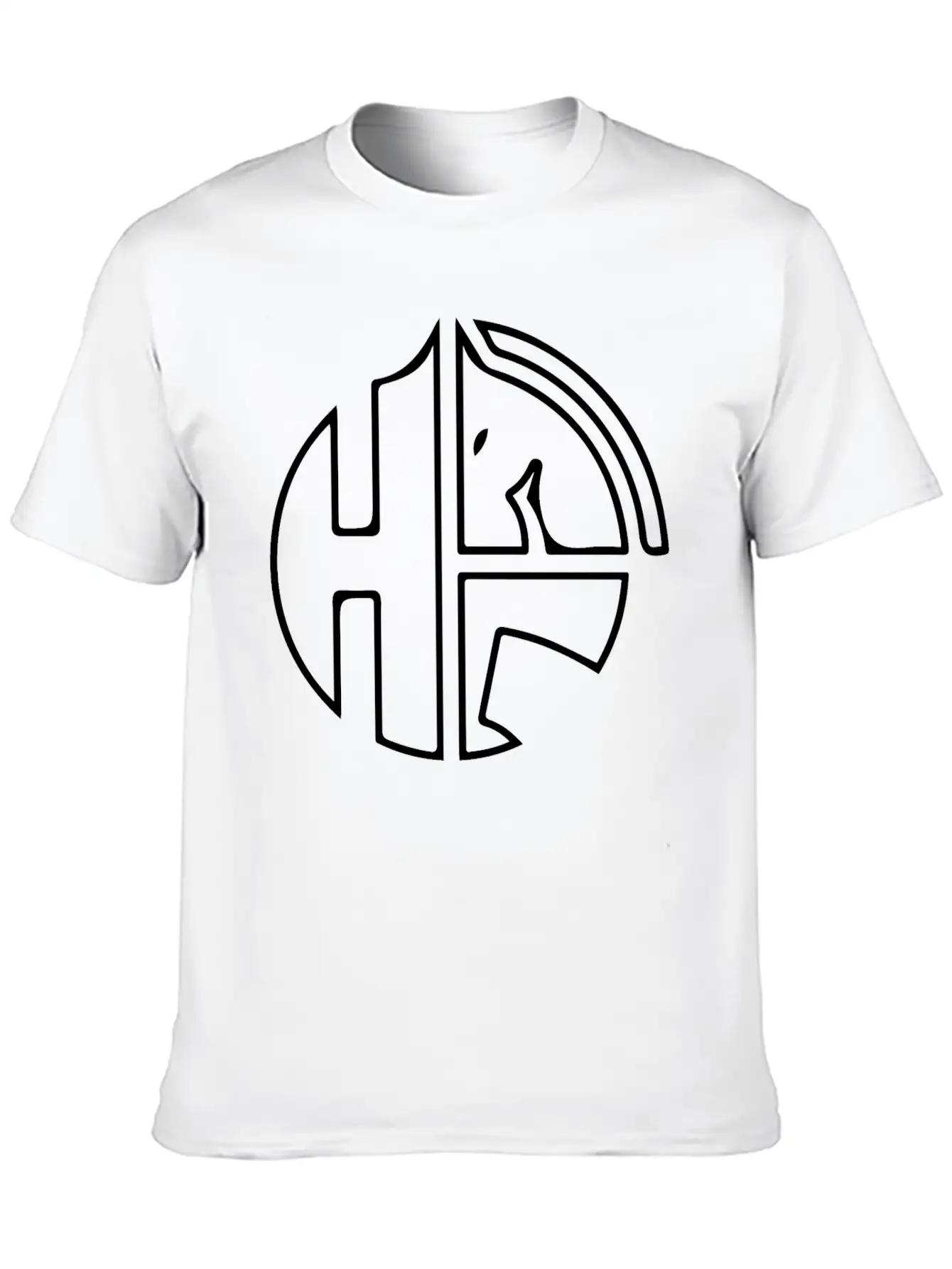 Horse Design With Letter H Classic Cotton Tee – Unisex Comfort For Any Season