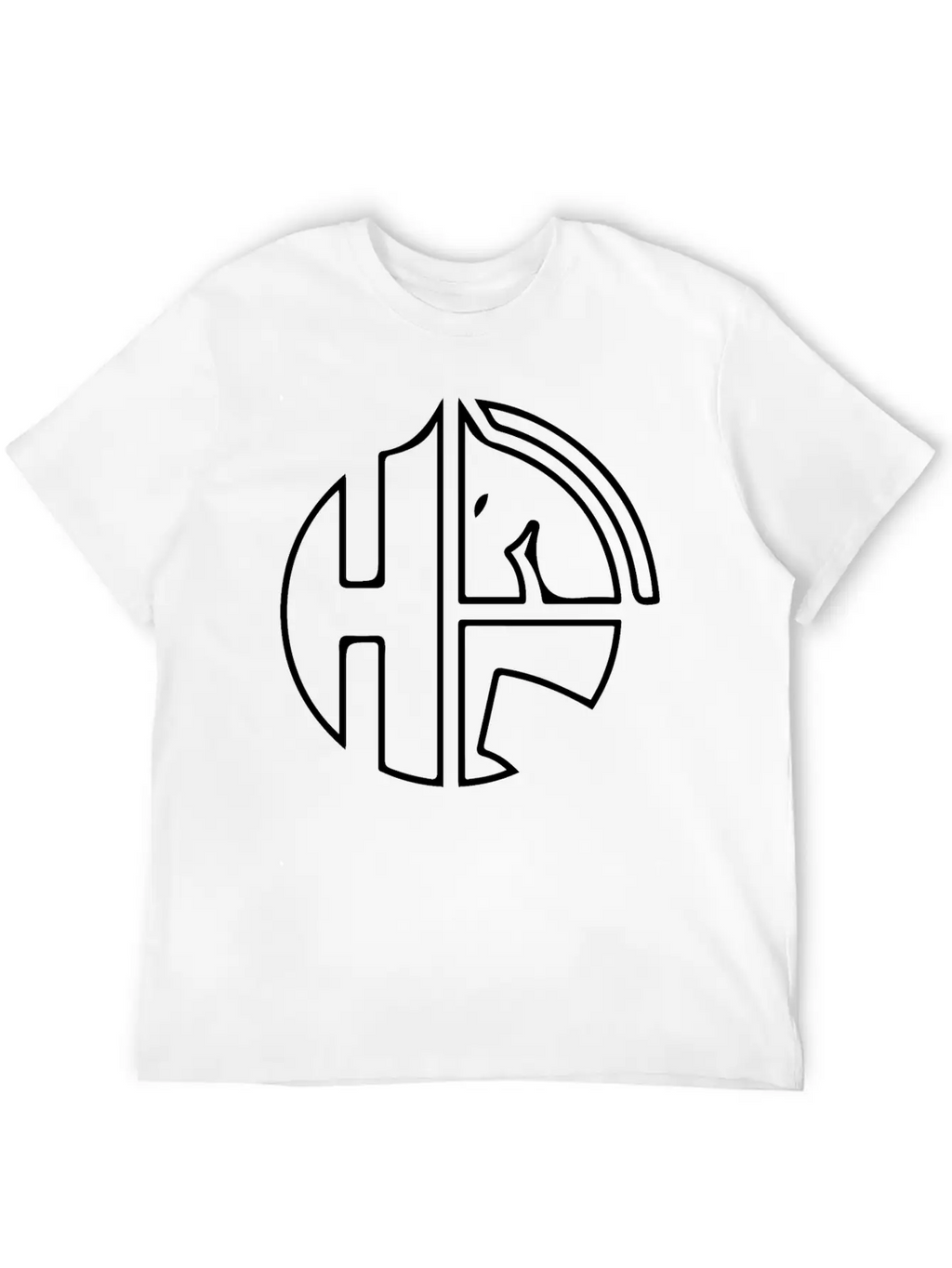 Horse Design With Letter H Classic Cotton Tee – Unisex Comfort For Any Season