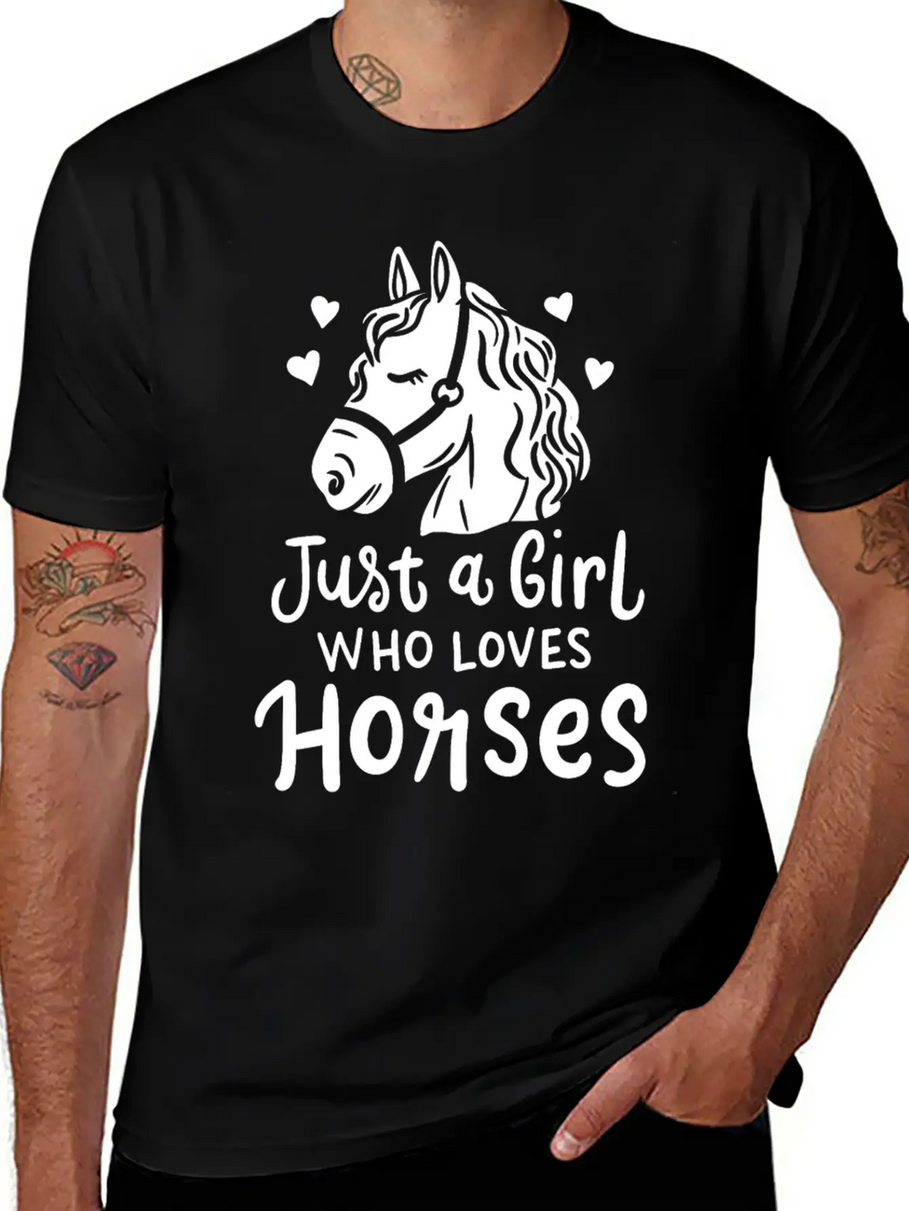 Horse Equestrian Relaxed Everyday Tee – Lightweight And Durable Cotton