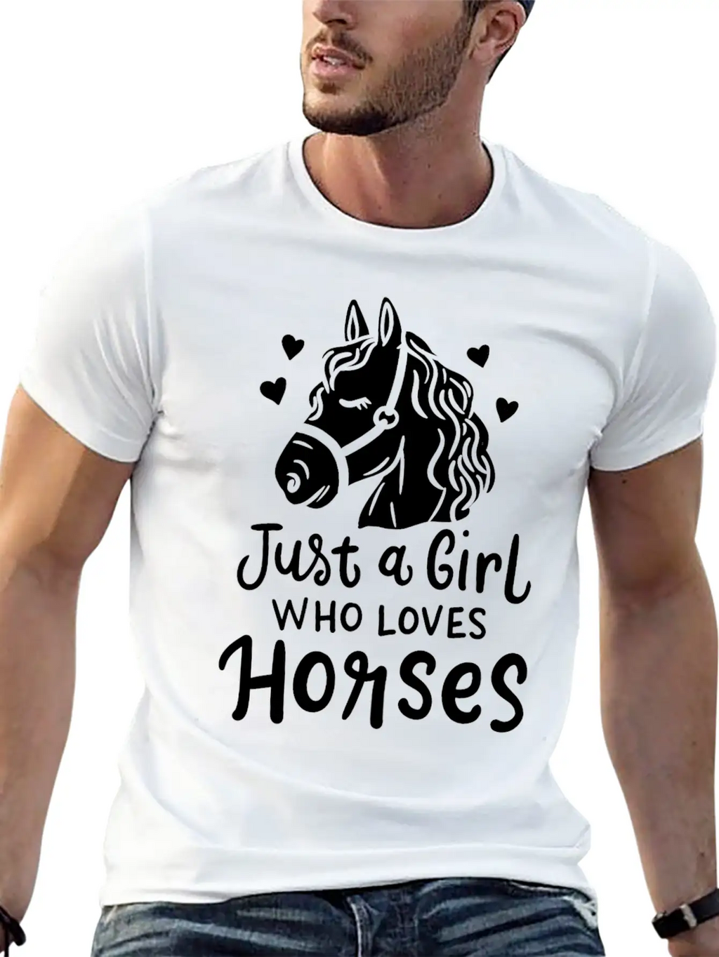 Horse Equestrian Relaxed Everyday Tee – Lightweight And Durable Cotton