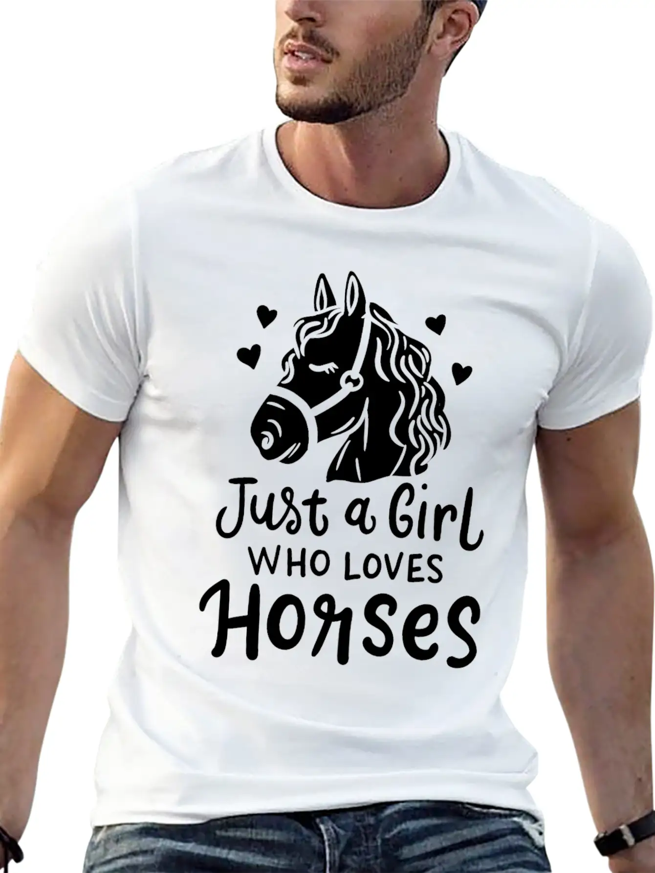 Horse Equestrian Relaxed Everyday Tee – Lightweight And Durable Cotton
