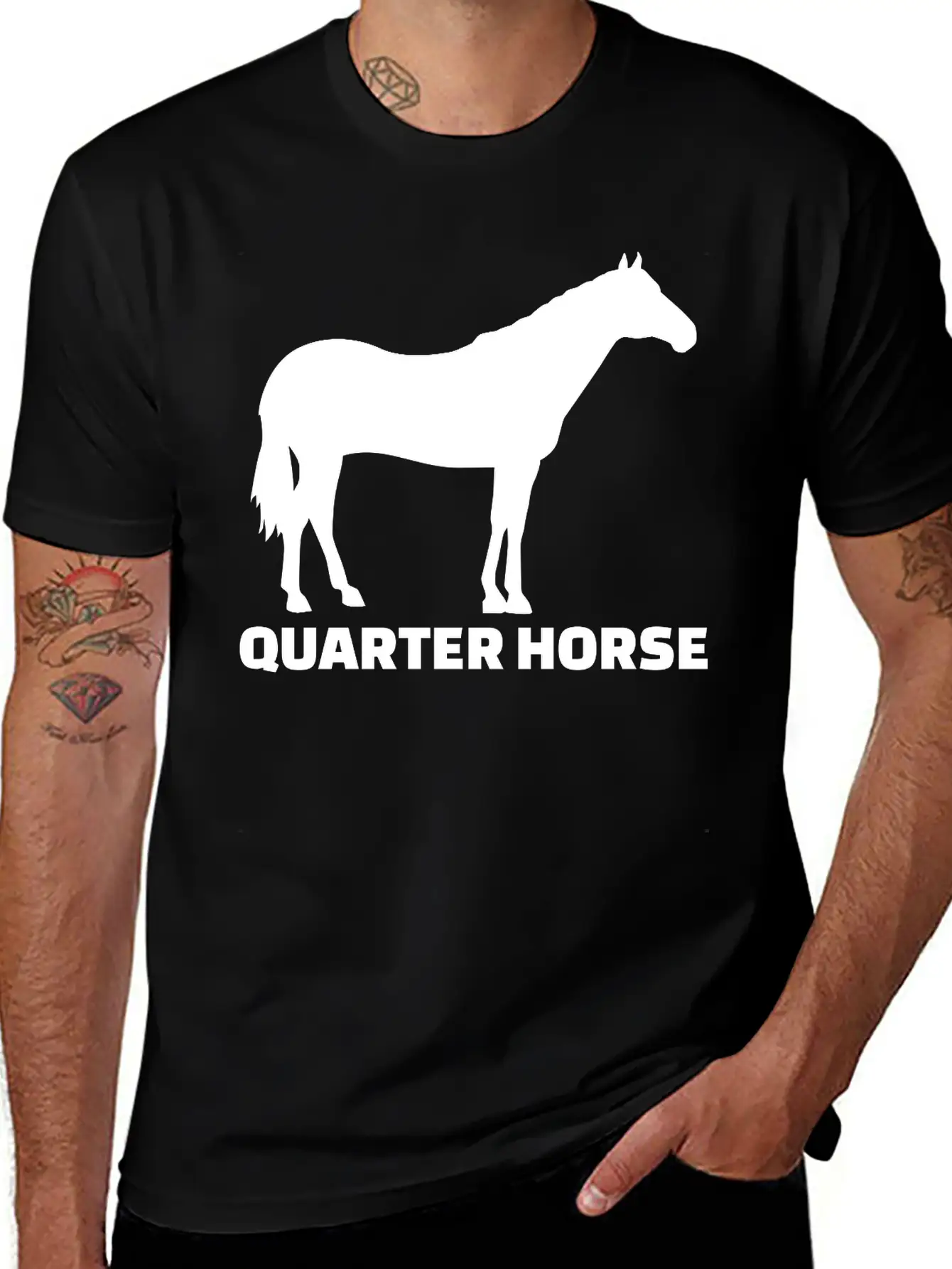 Horse Essential Cotton Tee For Daily Outfits – Unisex Style