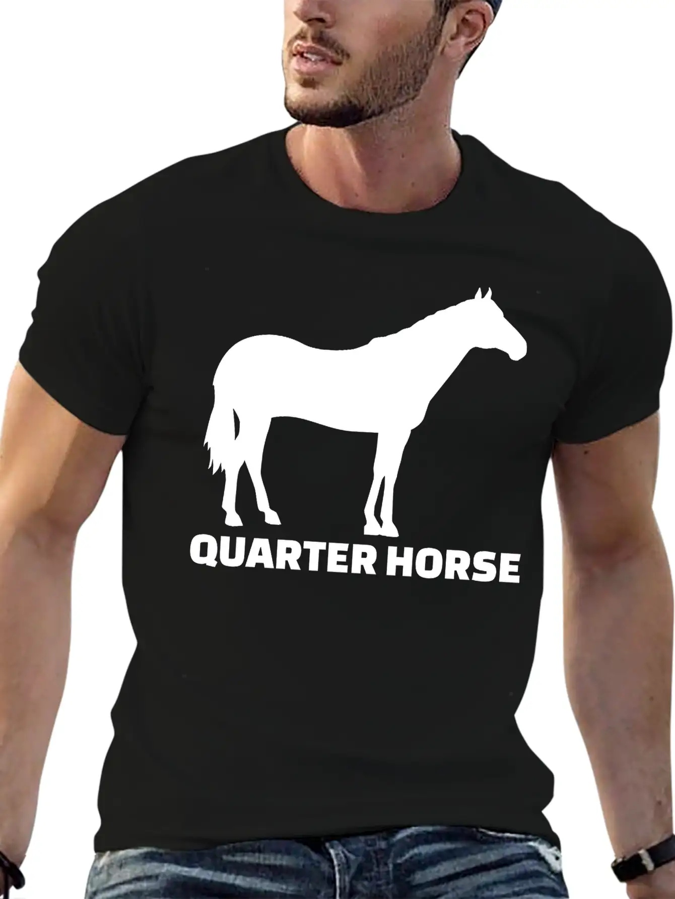 Horse Essential Cotton Tee For Daily Outfits – Unisex Style