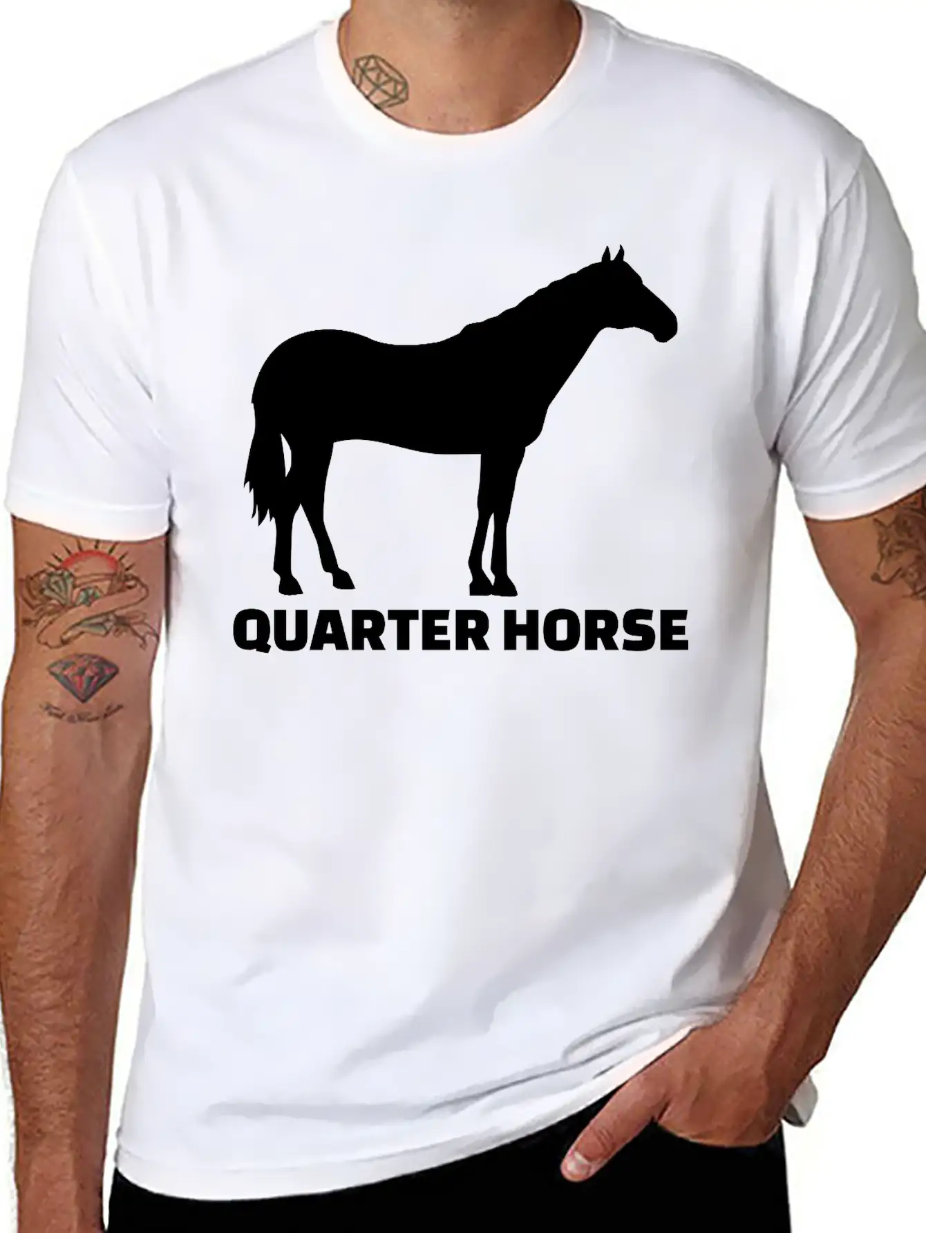 Horse Essential Cotton Tee For Daily Outfits – Unisex Style