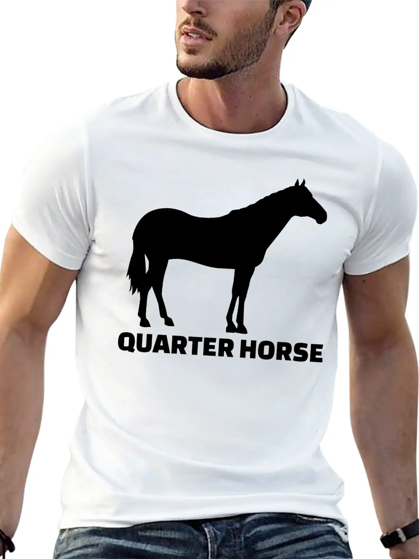 Horse Essential Cotton Tee For Daily Outfits – Unisex Style