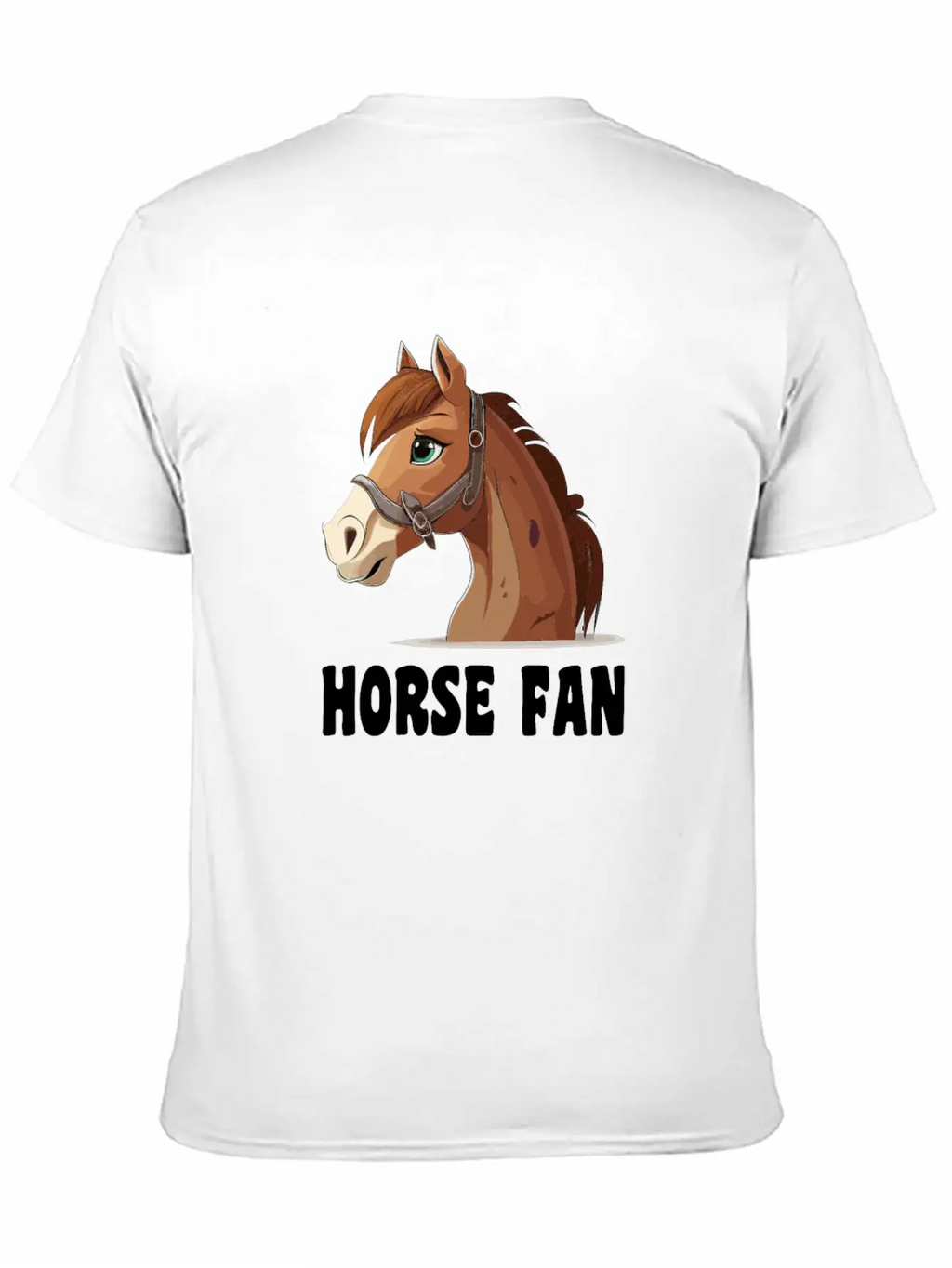 Horse Fan Cartoon Breathable Graphic T-Shirt – Perfect For Casual Days