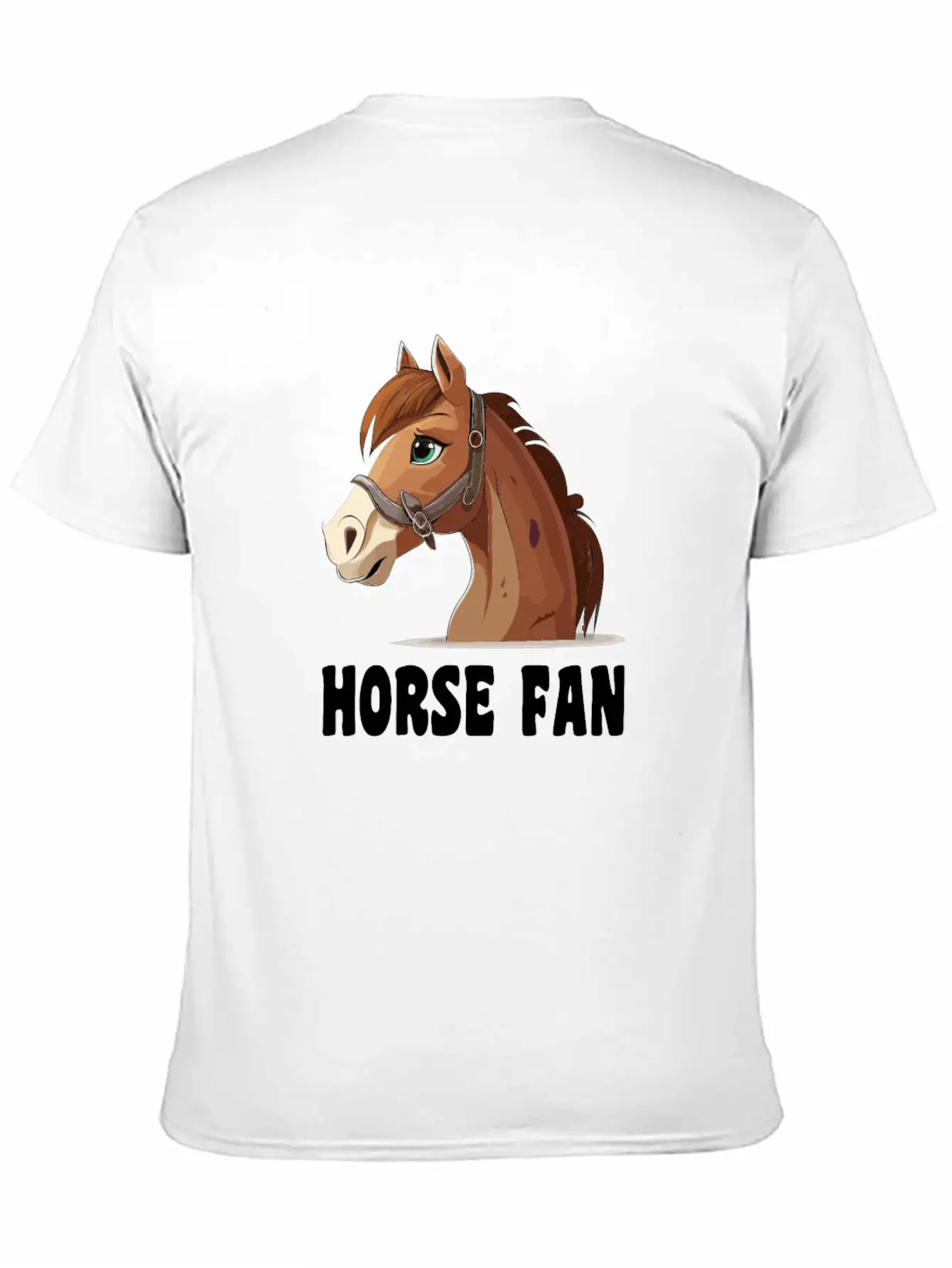Horse Fan Cartoon Breathable Graphic T-Shirt – Perfect For Casual Days