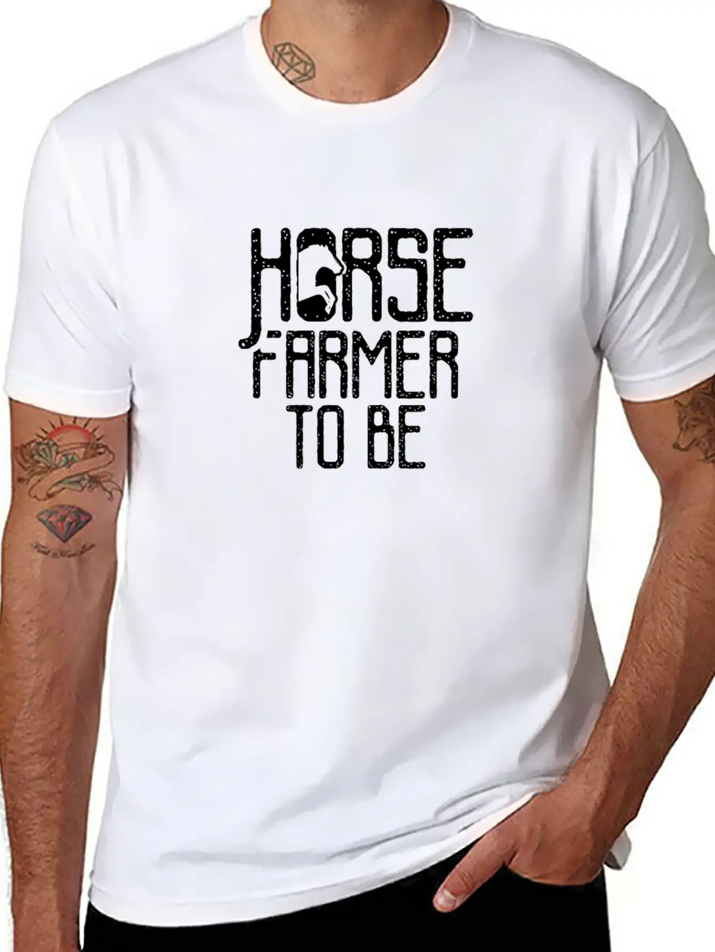 Horse Farmer To Be Horses Farming Breeder Basic Graphic T-Shirt – Daily Comfort In Soft Cotton