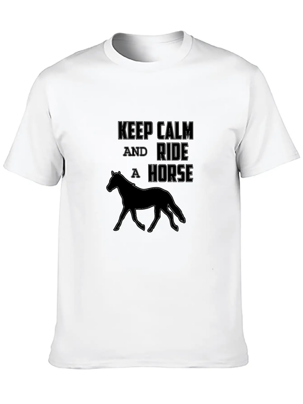 Horse Funny Horse Racing Riding Horses Ride Gift Relaxed Everyday Tee – Lightweight And Durable Cotton