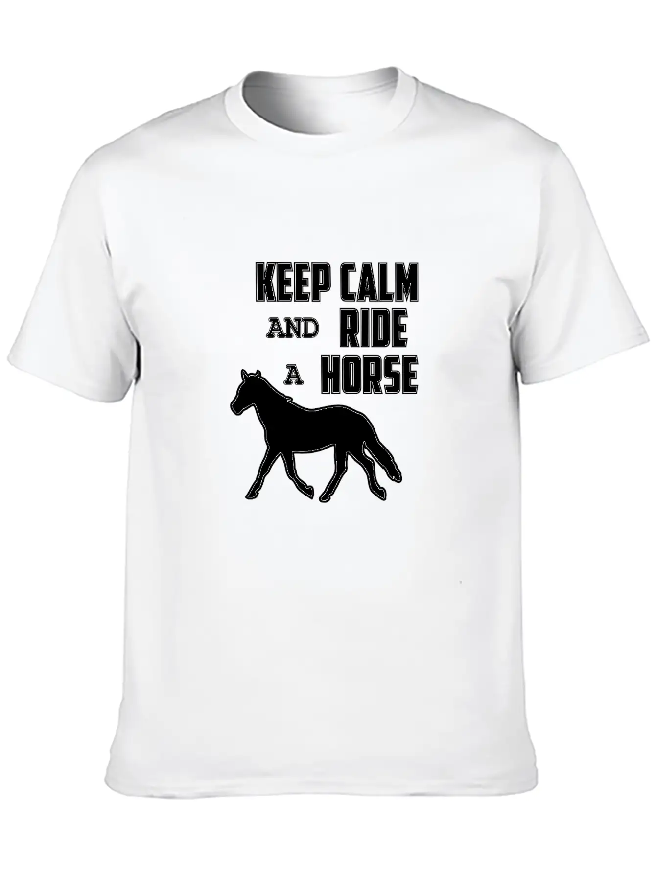 Horse Funny Horse Racing Riding Horses Ride Gift Relaxed Everyday Tee – Lightweight And Durable Cotton