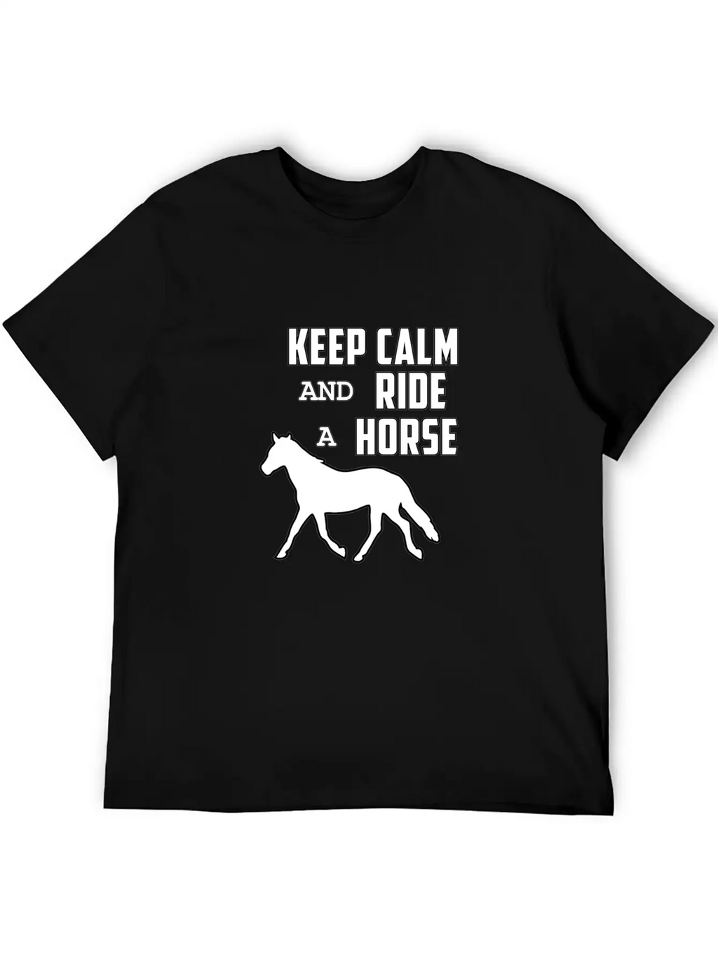 Horse Funny Horse Racing Riding Horses Ride Gift Relaxed Everyday Tee – Lightweight And Durable Cotton
