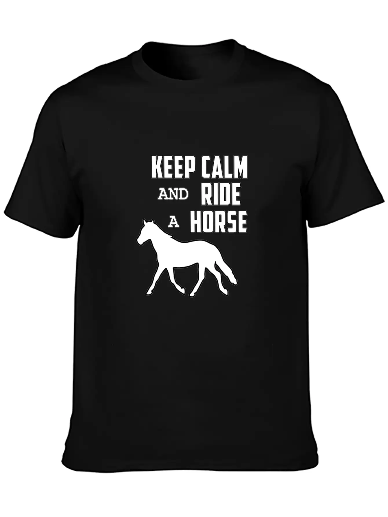 Horse Funny Horse Racing Riding Horses Ride Gift Relaxed Everyday Tee – Lightweight And Durable Cotton