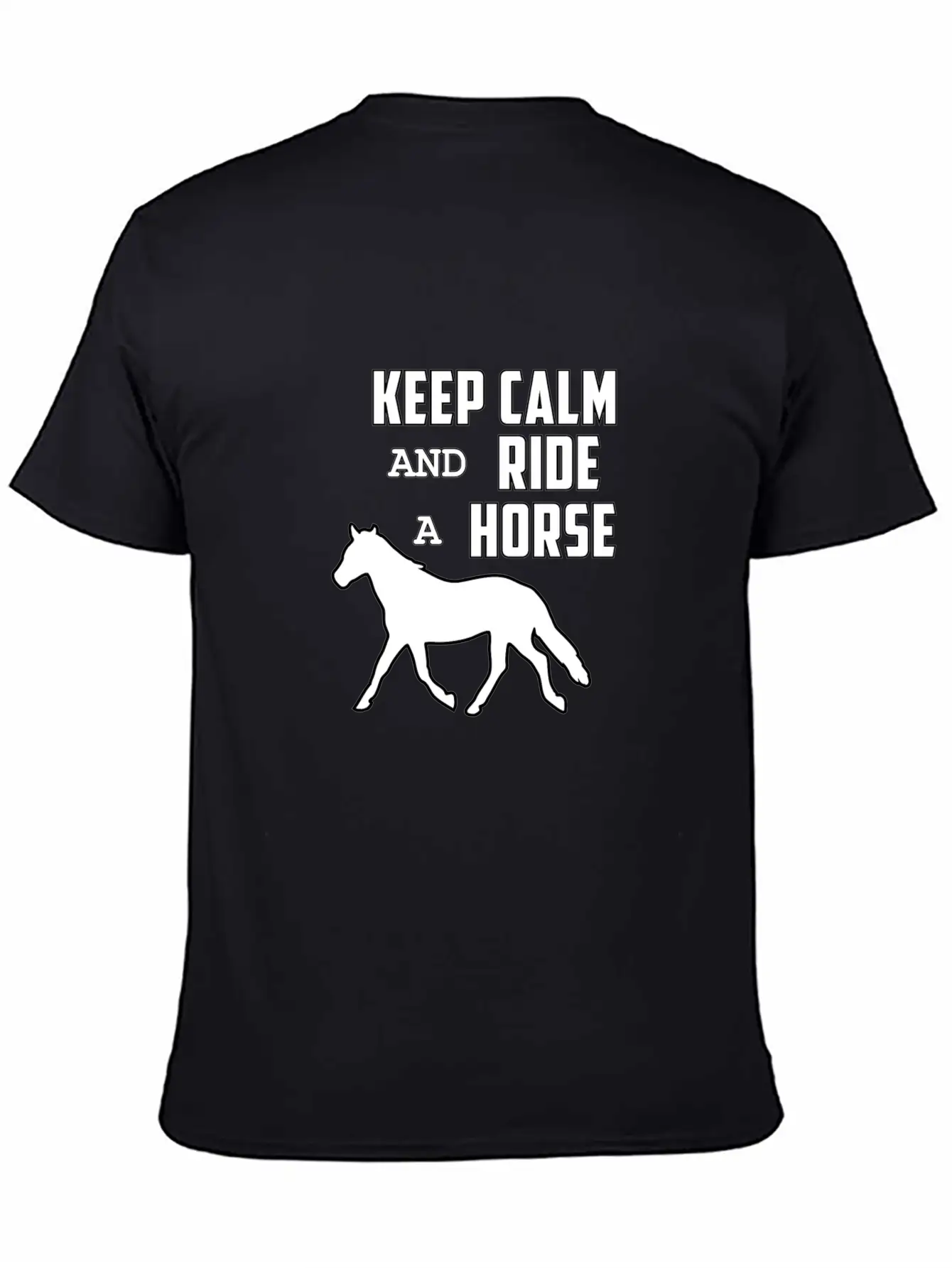 Horse Funny Horse Racing Riding Horses Ride Gift Relaxed Everyday Tee – Lightweight And Durable Cotton