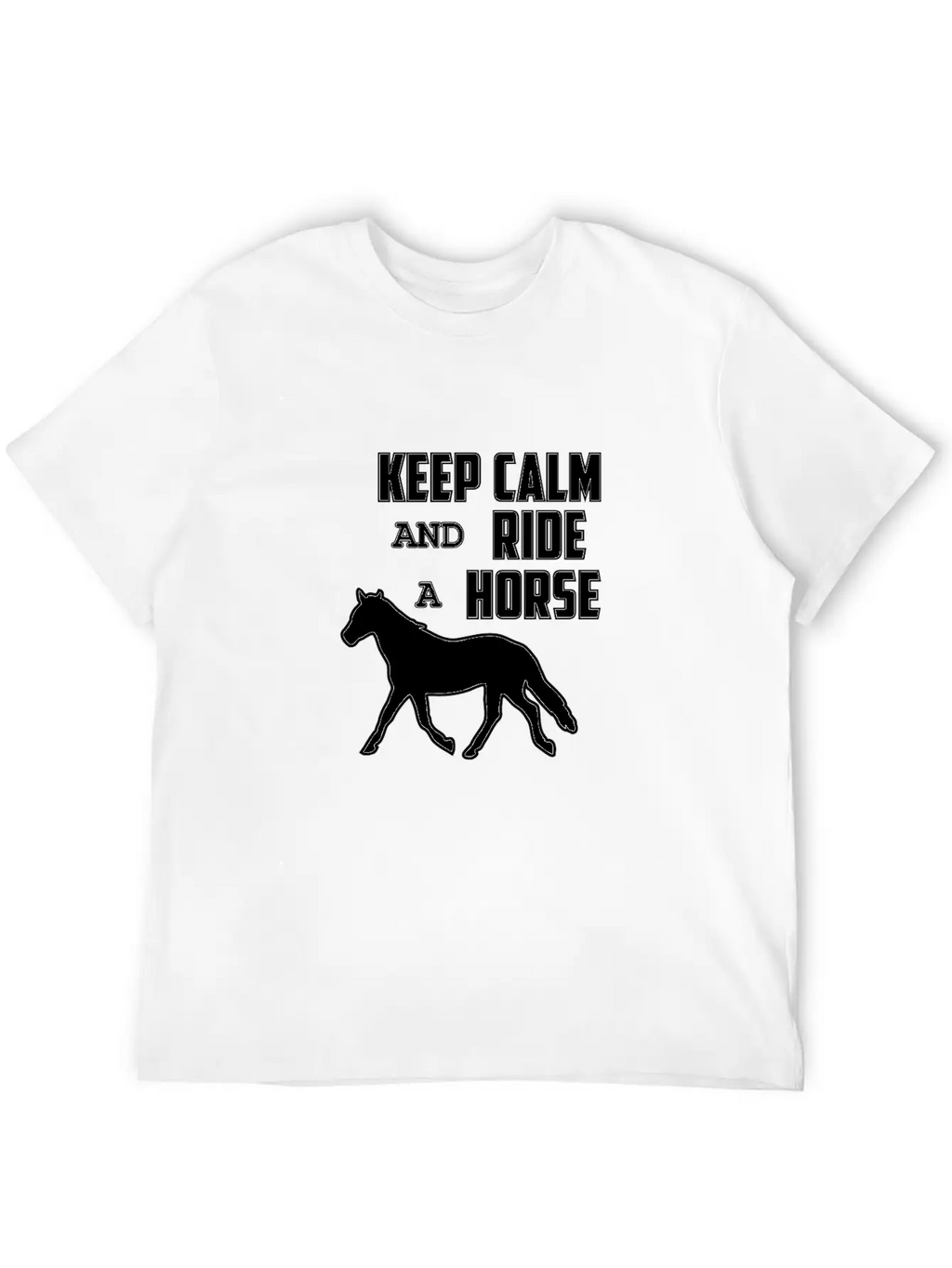 Horse Funny Horse Racing Riding Horses Ride Gift Relaxed Everyday Tee – Lightweight And Durable Cotton