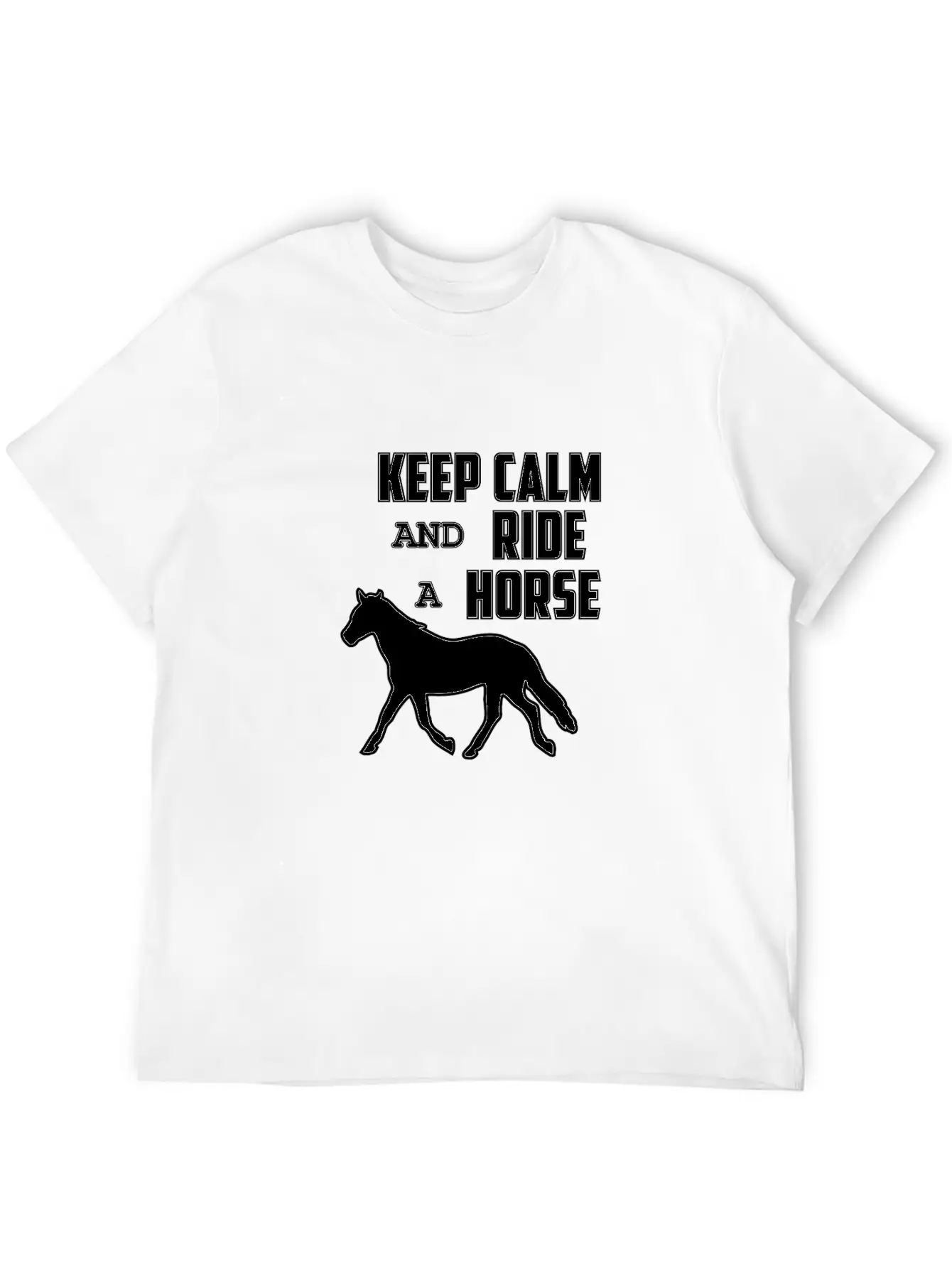 Horse Funny Horse Racing Riding Horses Ride Gift Relaxed Everyday Tee – Lightweight And Durable Cotton