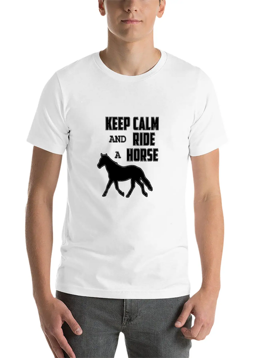 Horse Funny Horse Racing Riding Horses Ride Gift Relaxed Everyday Tee – Lightweight And Durable Cotton