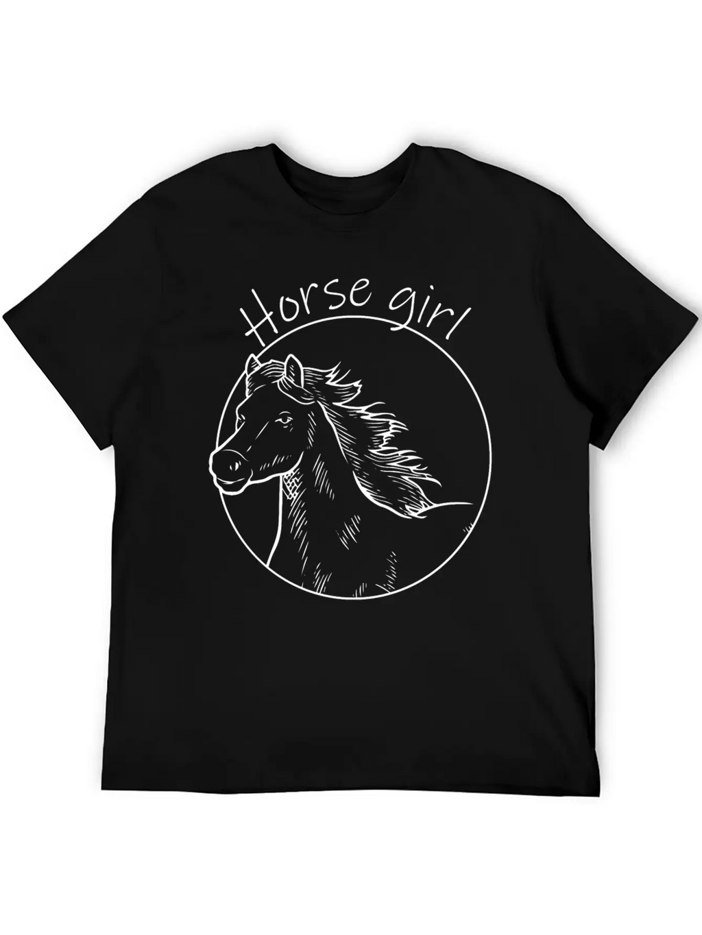 Horse Girl Horseback Equestrian Horse Rider Horse Basic Graphic T-Shirt – Daily Comfort In Soft Cotton