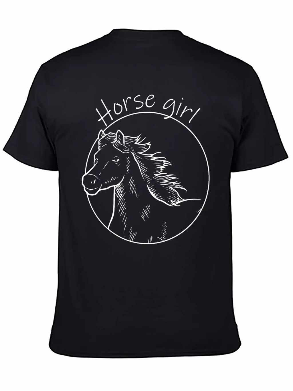 Horse Girl Horseback Equestrian Horse Rider Horse Basic Graphic T-Shirt – Daily Comfort In Soft Cotton
