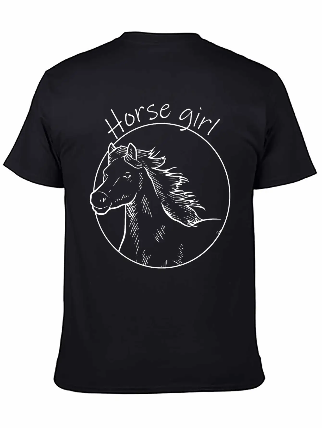 Horse Girl Horseback Equestrian Horse Rider Horse Basic Graphic T-Shirt – Daily Comfort In Soft Cotton