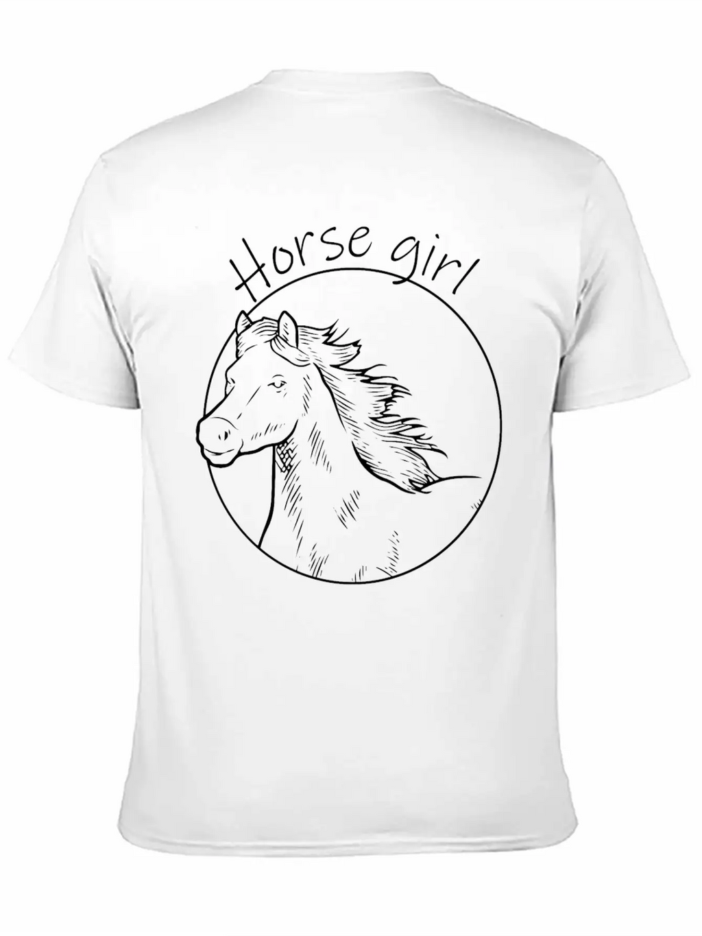 Horse Girl Horseback Equestrian Horse Rider Horse Basic Graphic T-Shirt – Daily Comfort In Soft Cotton