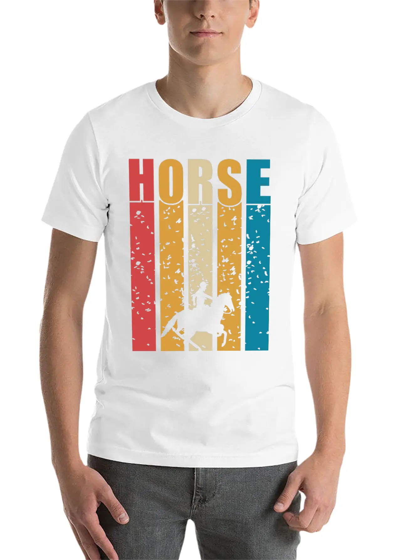 Horse Give Me Confidence Classic Cotton Tee – Unisex Comfort For Any Season